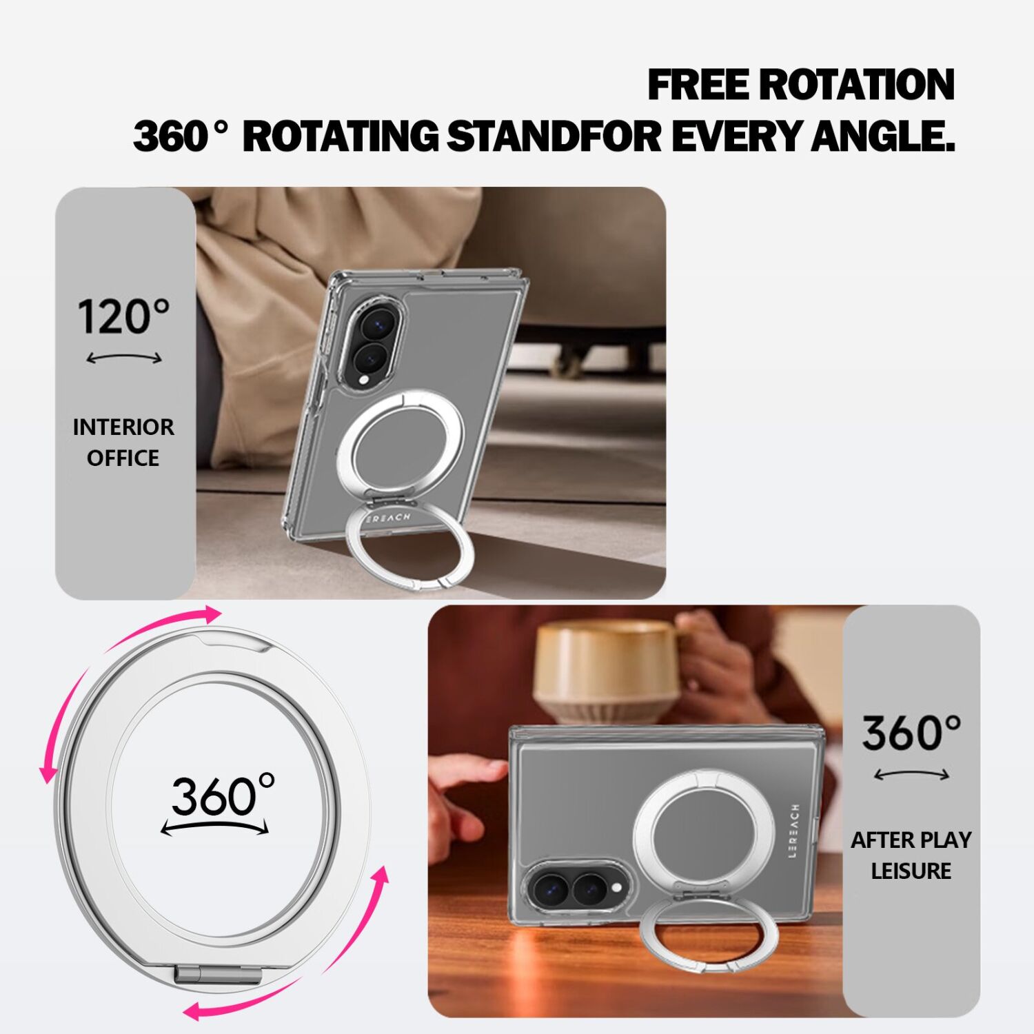 Защитный чехол LEREACH TOC Crystal MagStand для Samsung Galaxy Fold 8 - Transparent. Фото 10 Защитный чехол LEREACH TOC Crystal MagStand для Samsung Galaxy Fold 8 - Transparent (424573T). Фото 10 из 15