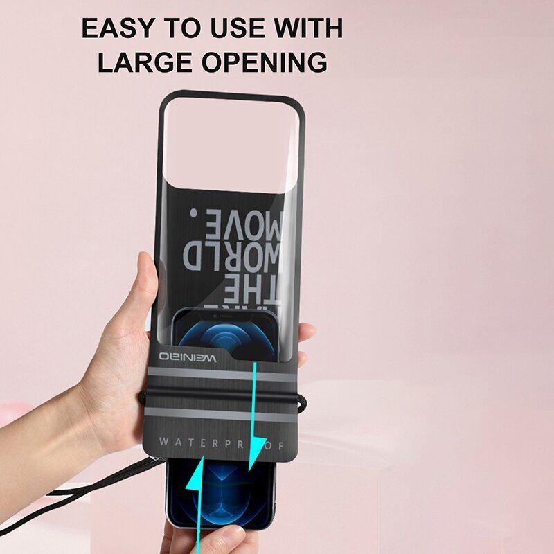 Вологозахисний чохол WEINIAO Waterproof Bag - Black. Фото 7 Вологозахисний чохол WEINIAO Waterproof Bag - Black (981863B). Фото 7 з 10