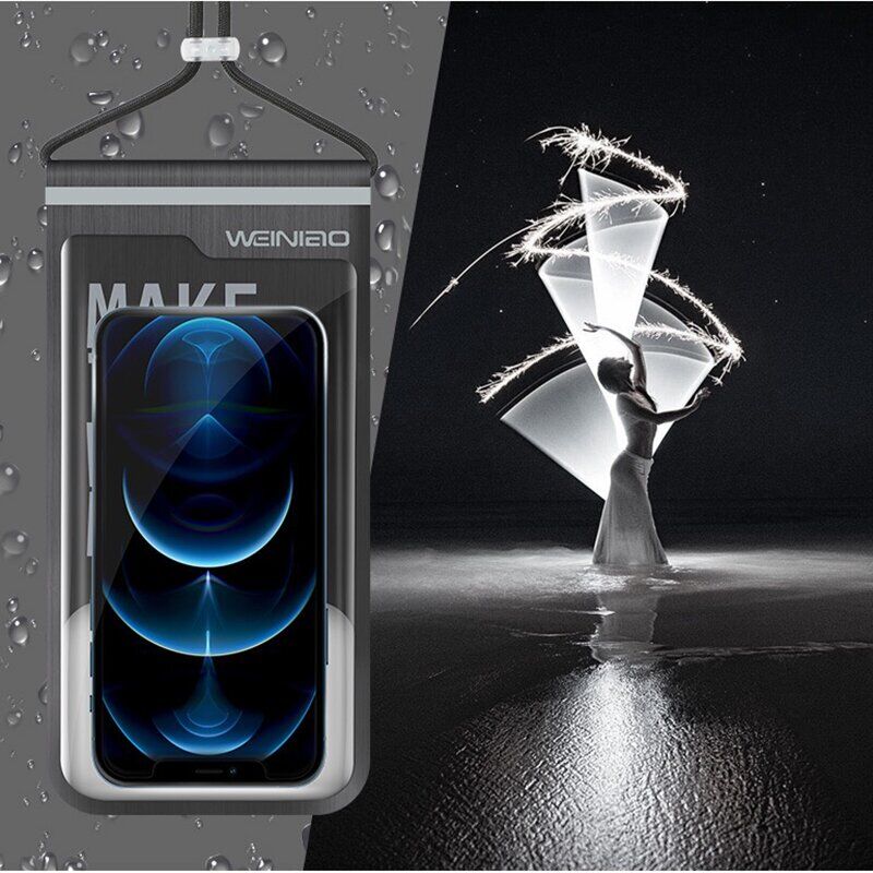 Вологозахисний чохол WEINIAO Waterproof Bag - Black. Фото 4 Вологозахисний чохол WEINIAO Waterproof Bag - Black (981863B). Фото 4 з 10