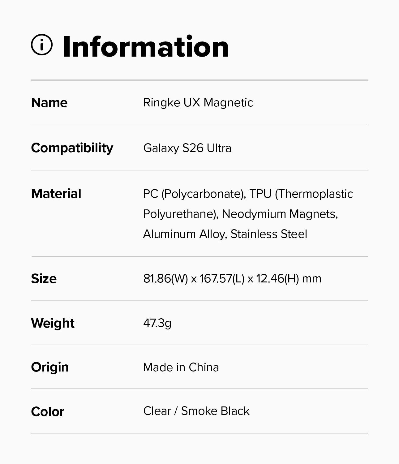 Защитный чехол Ringke UX Magnetic для Samsung Galaxy S26 Ultra (S948) 8800328814813 - Clear. Фото 18 Защитный чехол Ringke UX Magnetic для Samsung Galaxy S26 Ultra (S948) 8800328814813 - Clear (406244B). Фото 18 из 21