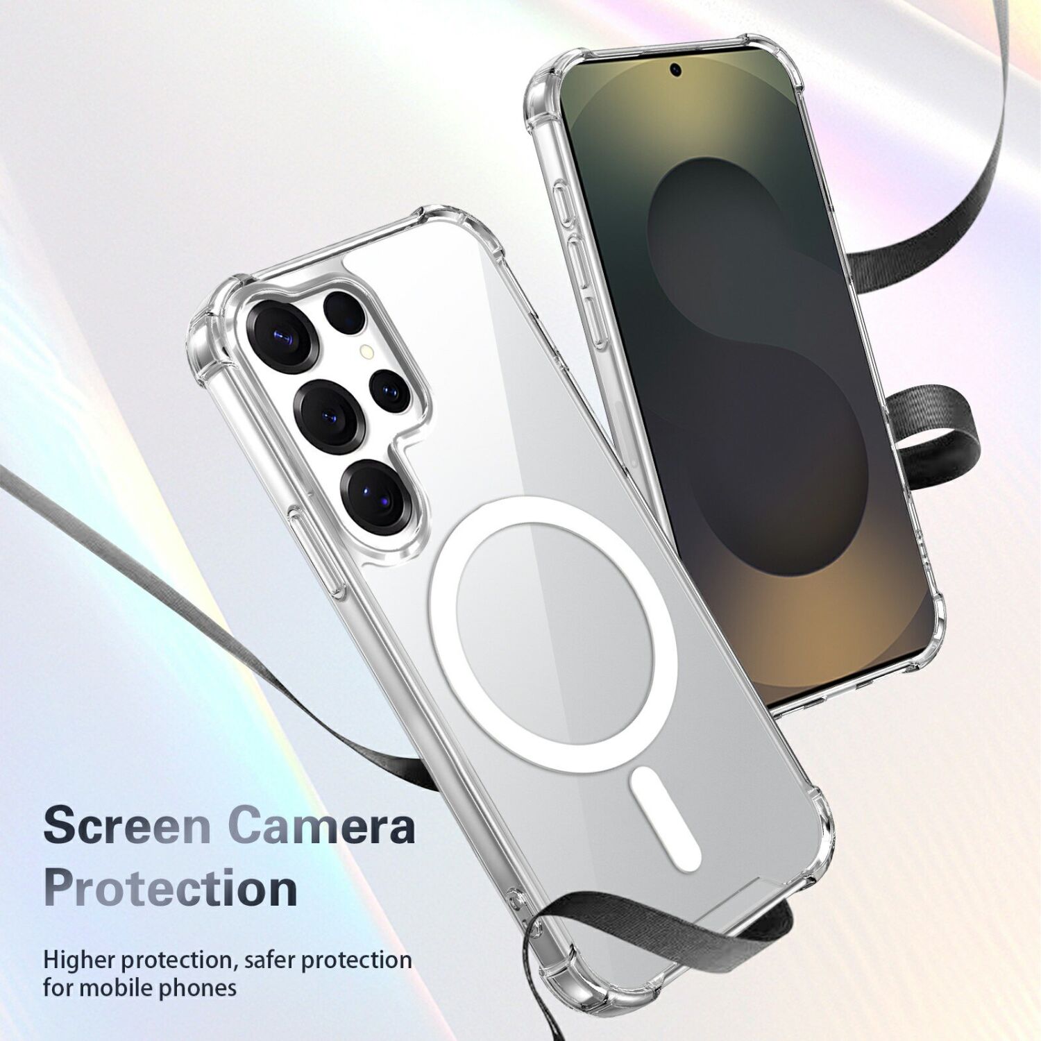Защитный чехол UniCase AirBag Flow MagSafe для Samsung Galaxy S25 Ultra (S938) - Transparent. Фото 6 Защитный чехол UniCase AirBag Flow MagSafe для Samsung Galaxy S25 Ultra (S938) - Transparent (379562T). Фото 6 из 14
