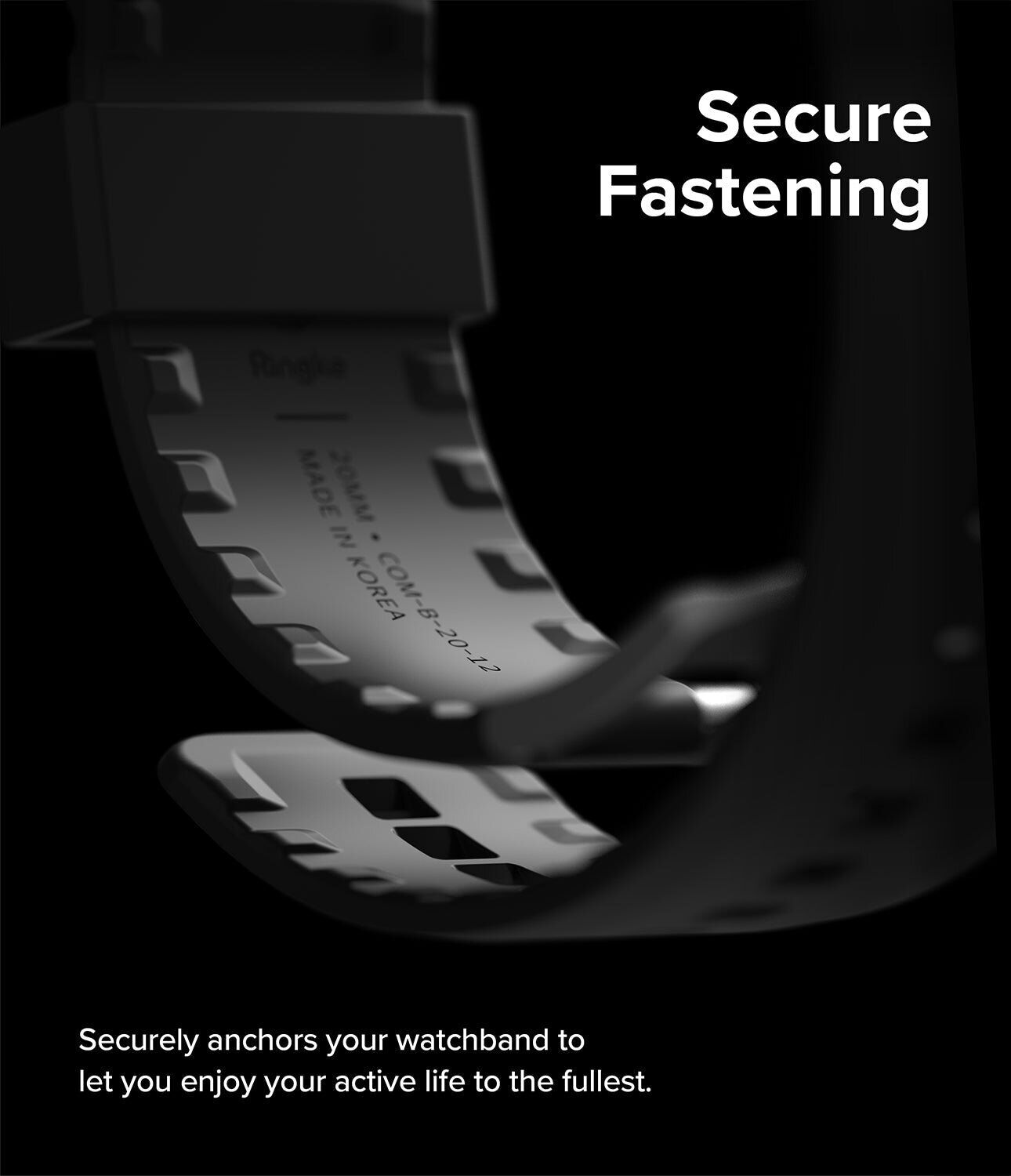 Ремінець Ringke Rubber One Bold для годинників з шириною кріплення 20мм (8809919305174) - Black. Фото 7 Ремінець Ringke Rubber One Bold для годинників з шириною кріплення 20мм (8809919305174) - Black (895456B). Фото 7 з 13