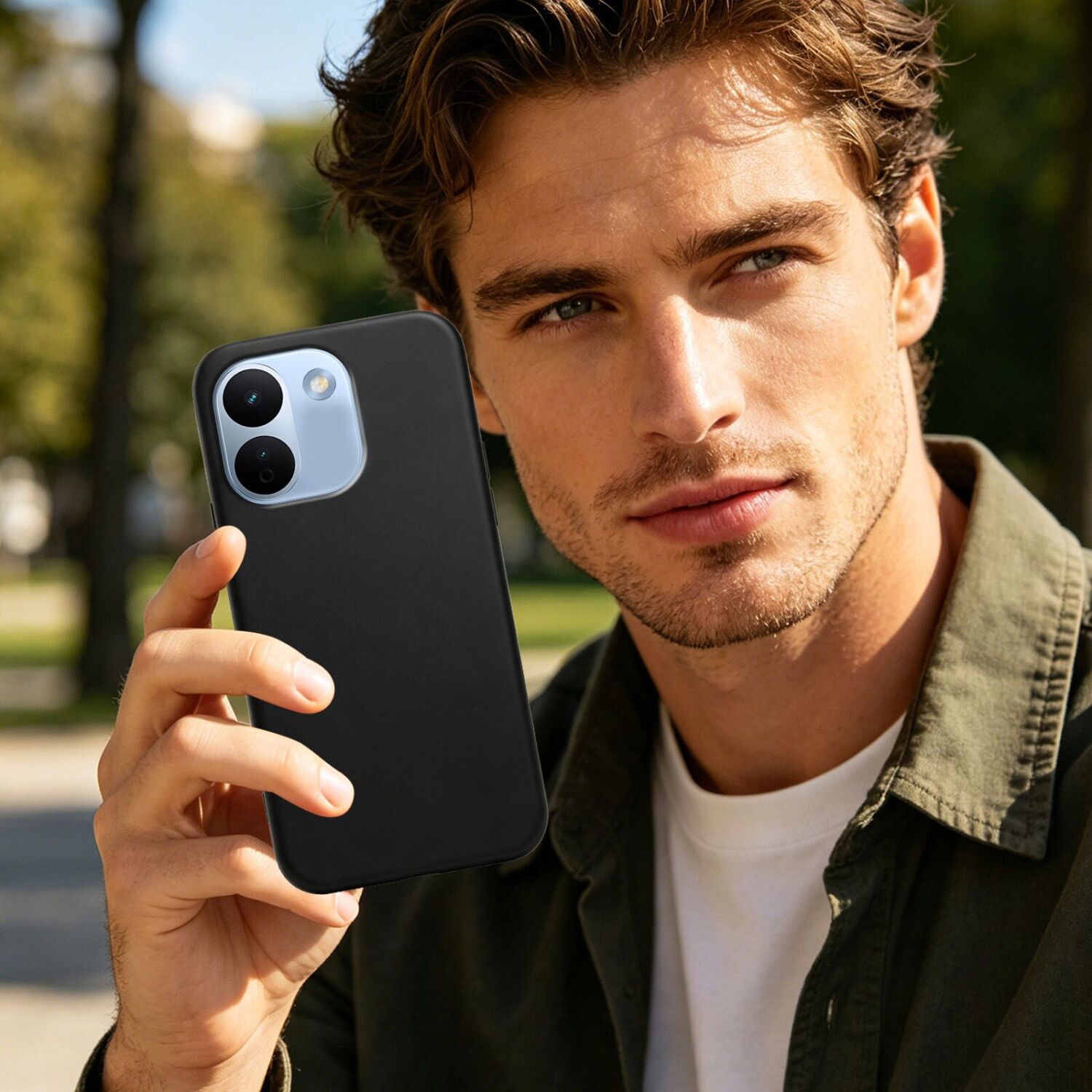 Силиконовый (TPU) чехол Deexe Matte Case для Xiaomi Redmi Note 17 Pro Max / Note 17 Pro Plus - Black. Фото 6 Силиконовый (TPU) чехол Deexe Matte Case для Xiaomi Redmi Note 17 Pro Max / Note 17 Pro Plus - Black (430512B). Фото 6 из 8