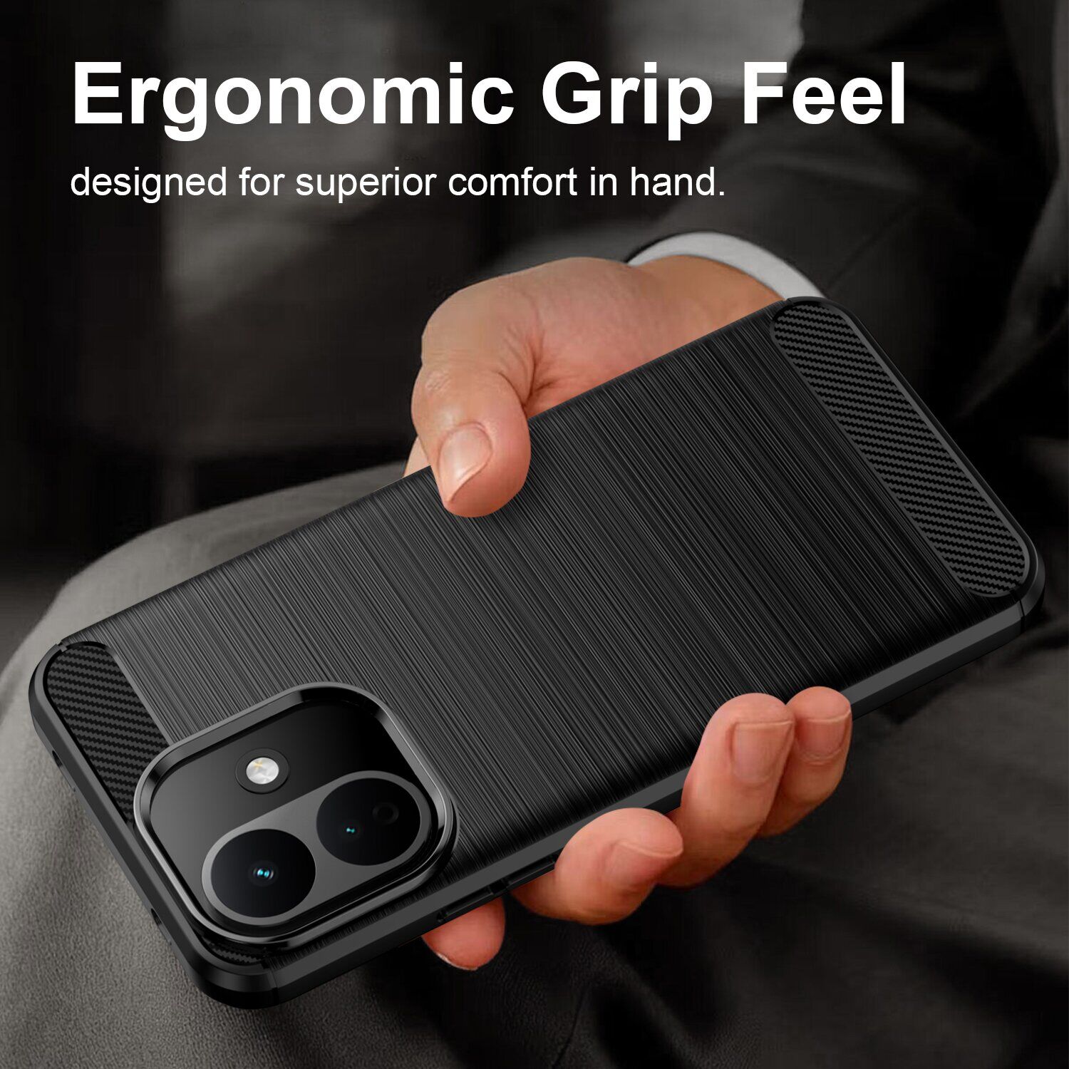 Силіконовий (TPU) чохол UniCase Carbon для Xiaomi Redmi Note 17 Pro - Black. Фото 2 Силіконовий (TPU) чохол UniCase Carbon для Xiaomi Redmi Note 17 Pro - Black (429524B). Фото 2 з 9