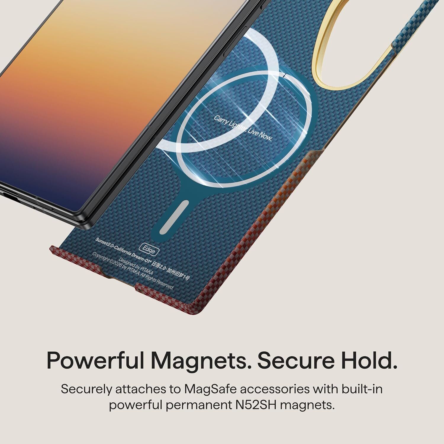 Ультратонкий чехол Pitaka Edge Case California Dream (FF) для Samsung Galaxy Fold 8 Ultra (FSFOLD8) - Cyan / Orange. Фото 14 Ультратонкий чехол Pitaka Edge Case California Dream (FF) для Samsung Galaxy Fold 8 Ultra (FSFOLD8) - Cyan / Orange (424090CO). Фото 14 из 16