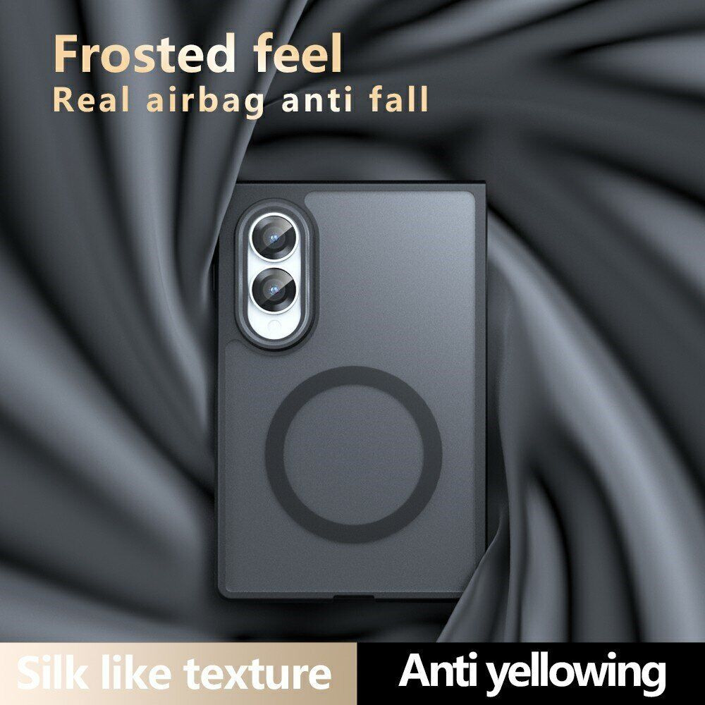 Защитный чехол Deexe Matte Skin with MagSafe (FF) для Samsung Galaxy Fold 8 - Black. Фото 10 Защитный чехол Deexe Matte Skin with MagSafe (FF) для Samsung Galaxy Fold 8 - Black (424533B). Фото 10 из 14