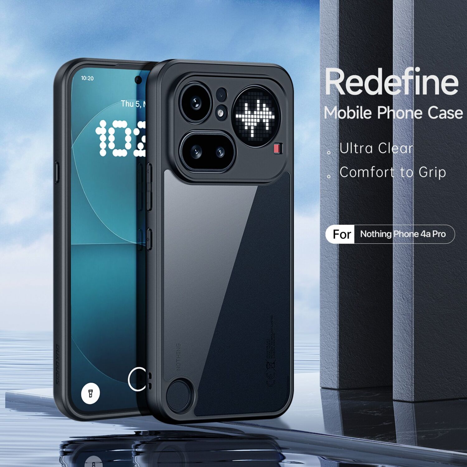 Защитный чехол DUX DUCIS Aimo Series для Nothing Phone (4a) Pro - Black. Фото 3 Защитный чехол DUX DUCIS Aimo Series для Nothing Phone (4a) Pro - Black (411401B). Фото 3 из 9
