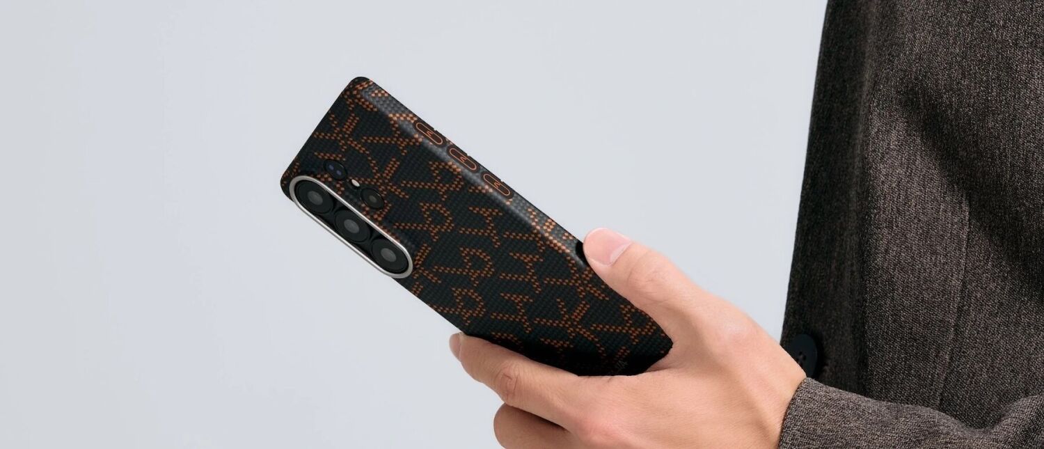 Ультратонкий чохол Pitaka Edge Case Monogram для Samsung Galaxy S26 Ultra (S948) KS2602UPTK - Black / Orange. Фото 5 Ультратонкий чохол Pitaka Edge Case Monogram для Samsung Galaxy S26 Ultra (S948) KS2602UPTK - Black / Orange (408569OB). Фото 5 з 8