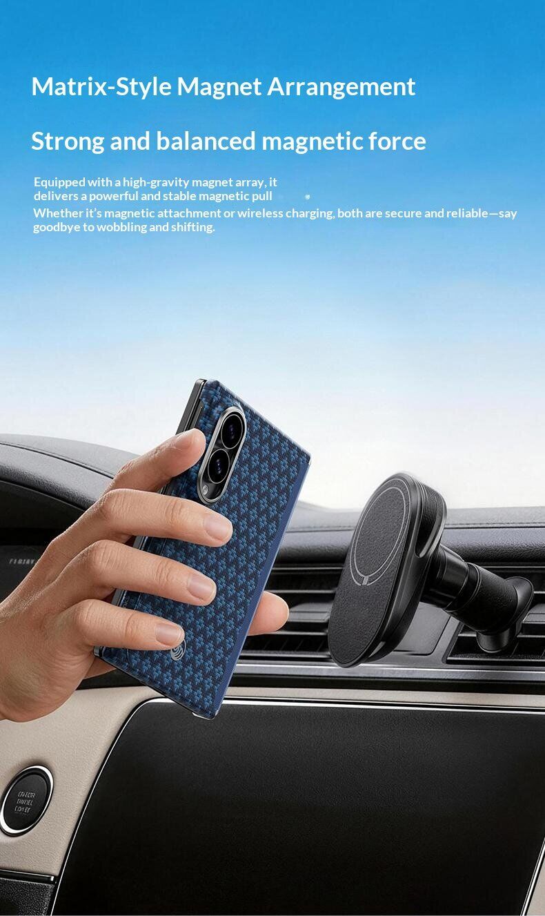 Защитный чехол BENKS ArmorGrid Air Magnetic для Samsung Galaxy Fold 8 - Dark Blue. Фото 6 Защитный чехол BENKS ArmorGrid Air Magnetic для Samsung Galaxy Fold 8 - Dark Blue (424583DB). Фото 6 из 9