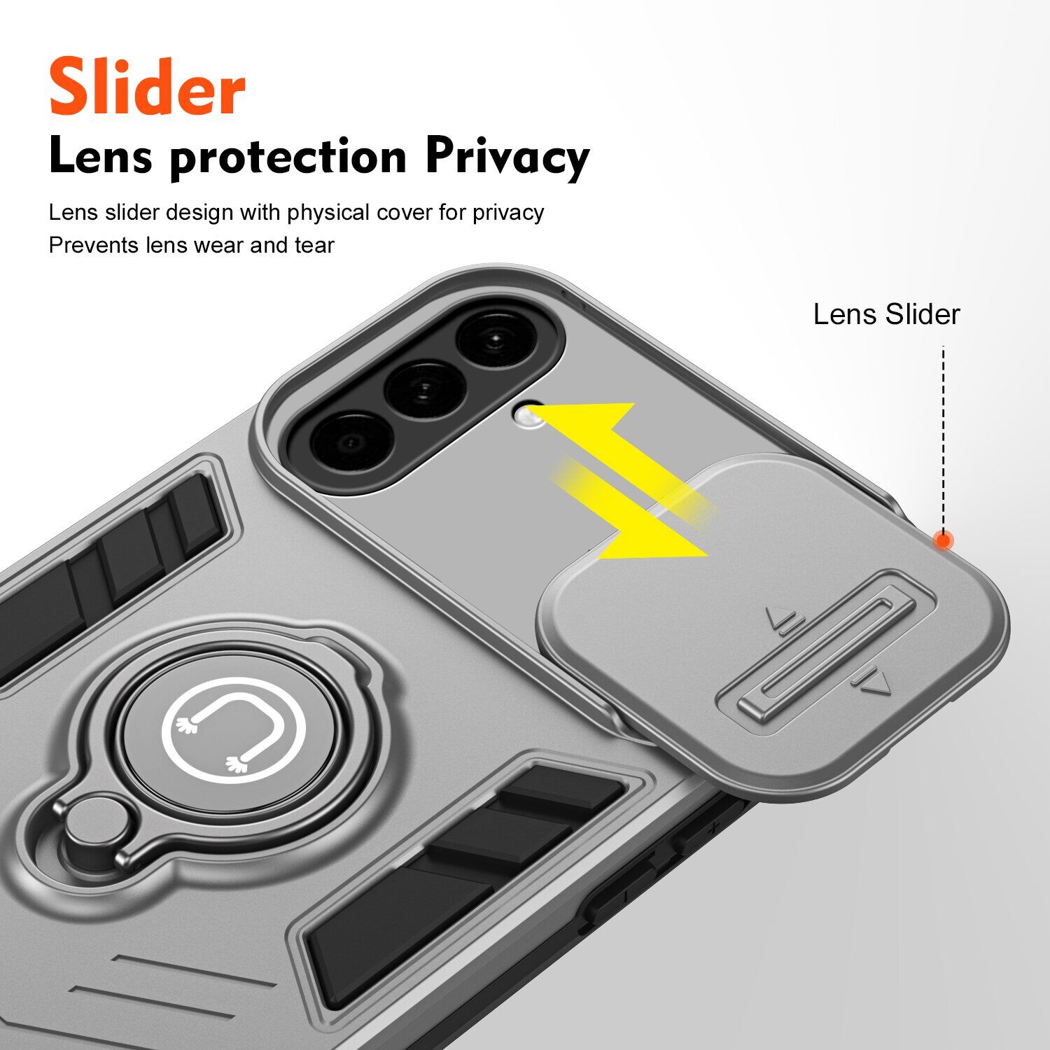 Защитный чехол Deexe Armor MagShield для Samsung Galaxy A57 (A576) - Grey. Фото 2 Защитный чехол Deexe Armor MagShield для Samsung Galaxy A57 (A576) - Grey (406121H). Фото 2 из 7