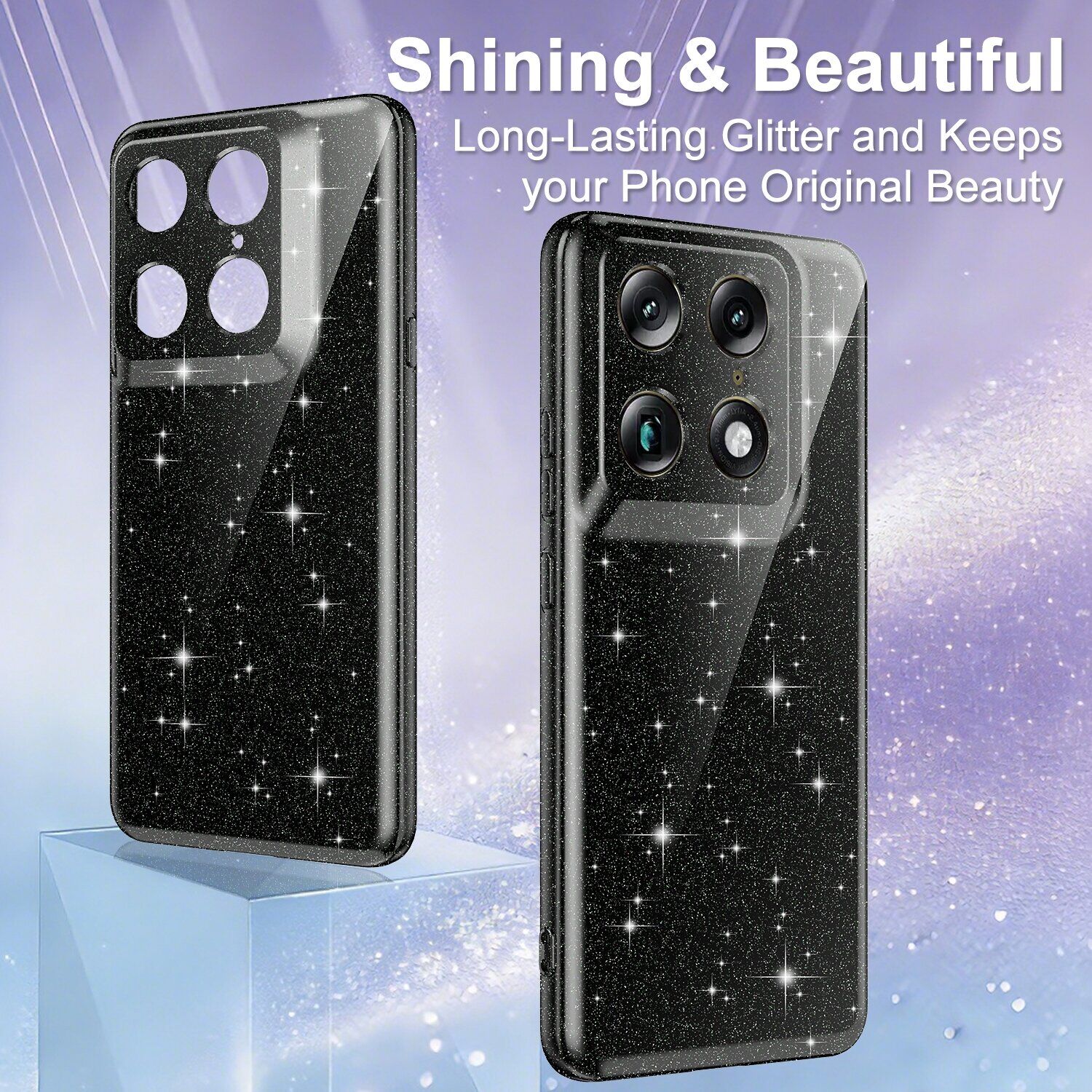 Защитный чехол Deexe Glitter Case with MagSafe для Motorola Signature - Black. Фото 5 Защитный чехол Deexe Glitter Case with MagSafe для Motorola Signature - Black (407621B). Фото 5 из 7