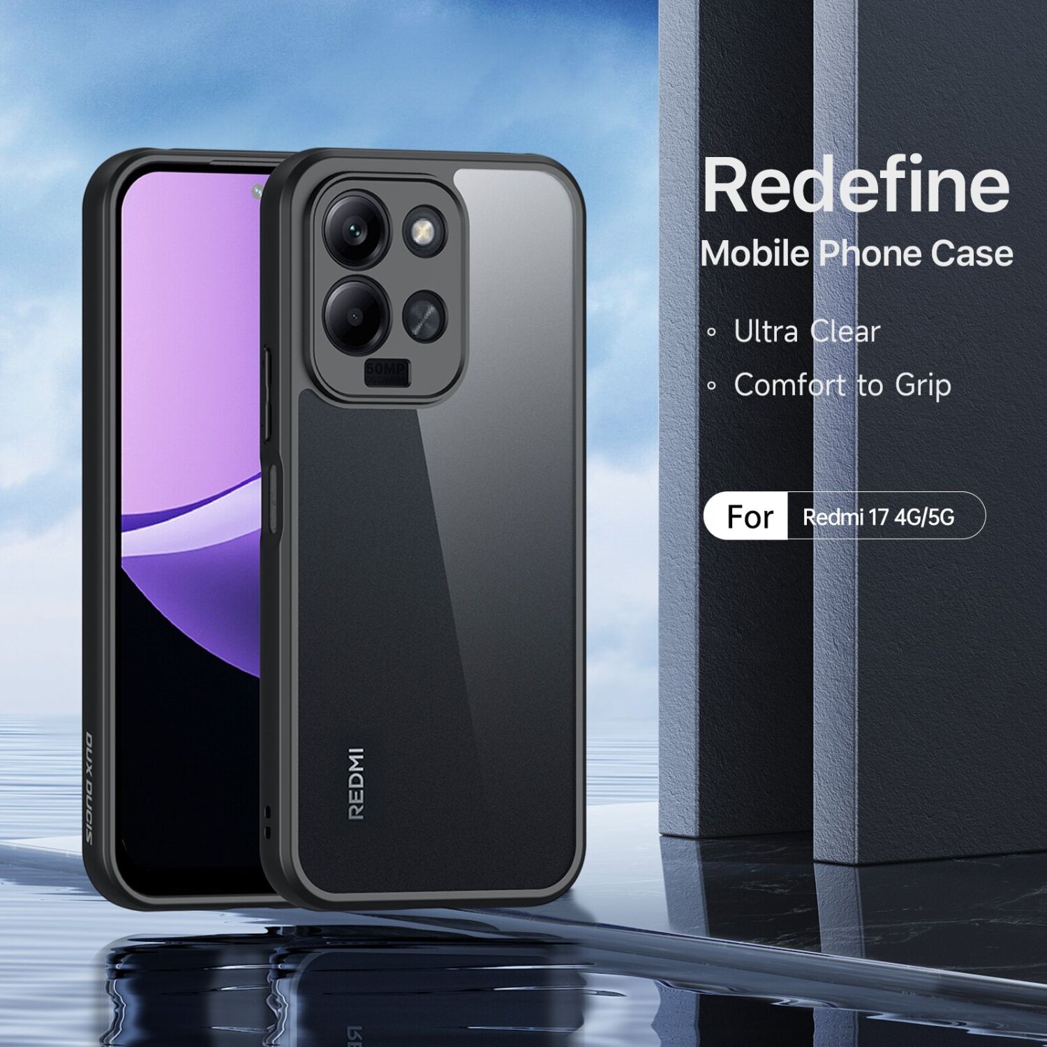 Защитный чехол DUX DUCIS Aimo Series для Xiaomi Redmi 17 - Black. Фото 3 Защитный чехол DUX DUCIS Aimo Series для Xiaomi Redmi 17 - Black (429001B). Фото 3 из 10