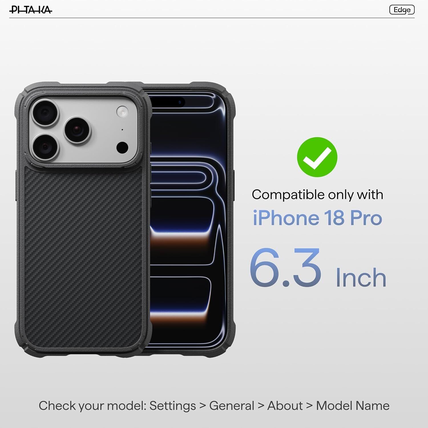 Захисний чохол Pitaka Cairn Case для iPhone 18 Pro / 17 Pro (KI1803CP2) - Midnight. Фото 5 Захисний чохол Pitaka Cairn Case для iPhone 18 Pro / 17 Pro (KI1803CP2) - Midnight (423754L). Фото 5 з 13