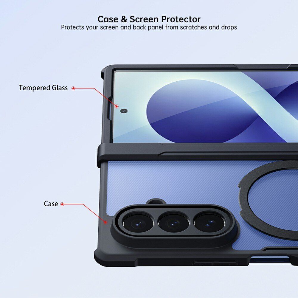 Защитный чехол XUNDD Rugged Case with MagSafe (FF) для Samsung Galaxy Fold 8 Ultra - Black. Фото 7 Защитный чехол XUNDD Rugged Case with MagSafe (FF) для Samsung Galaxy Fold 8 Ultra - Black (424064B). Фото 7 из 10