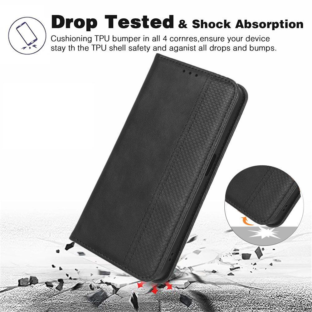 Чохол-книжка Deexe Retro Style для Realme 16 Pro Plus - Black. Фото 12 Чохол-книжка Deexe Retro Style для Realme 16 Pro Plus - Black (428509B). Фото 12 з 20