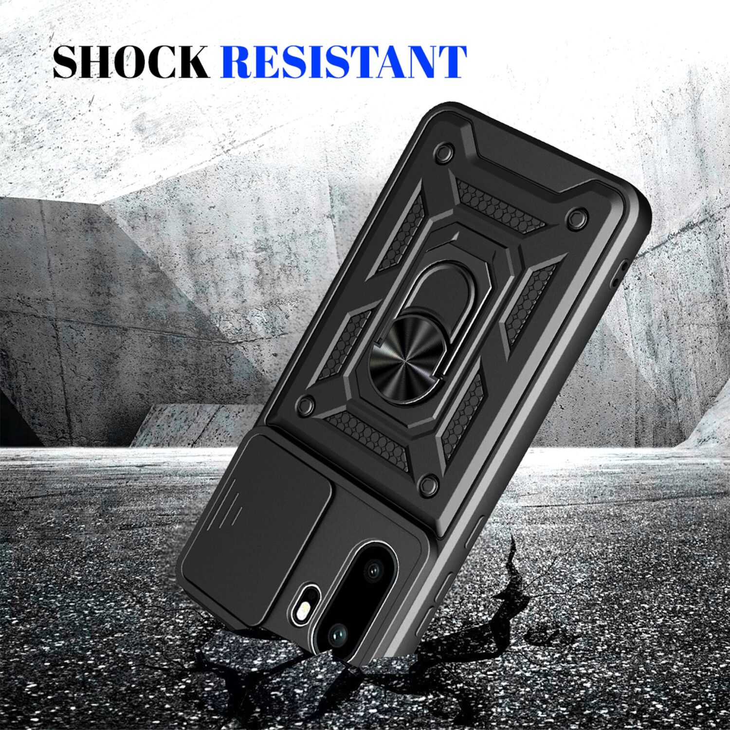 Чехол с защитой камеры Deexe Armor Shield для OnePlus 15R - Black. Фото 5 Чехол с защитой камеры Deexe Armor Shield для OnePlus 15R - Black (408019B). Фото 5 из 8