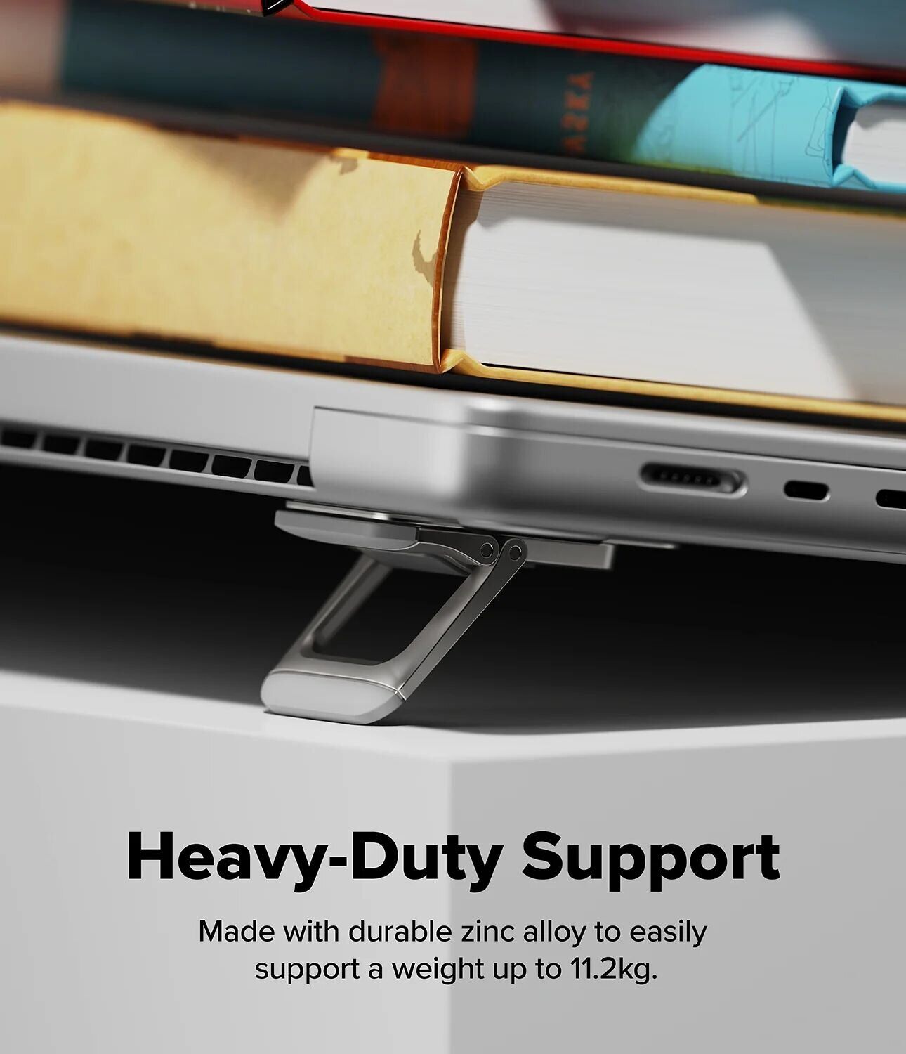 Підставка для ноутбуку Ringke Step-Fit Mini Stand (8800380463592) - Silver. Фото 10 Підставка для ноутбуку Ringke Step-Fit Mini Stand (8800380463592) - Silver (982330S). Фото 10 з 16