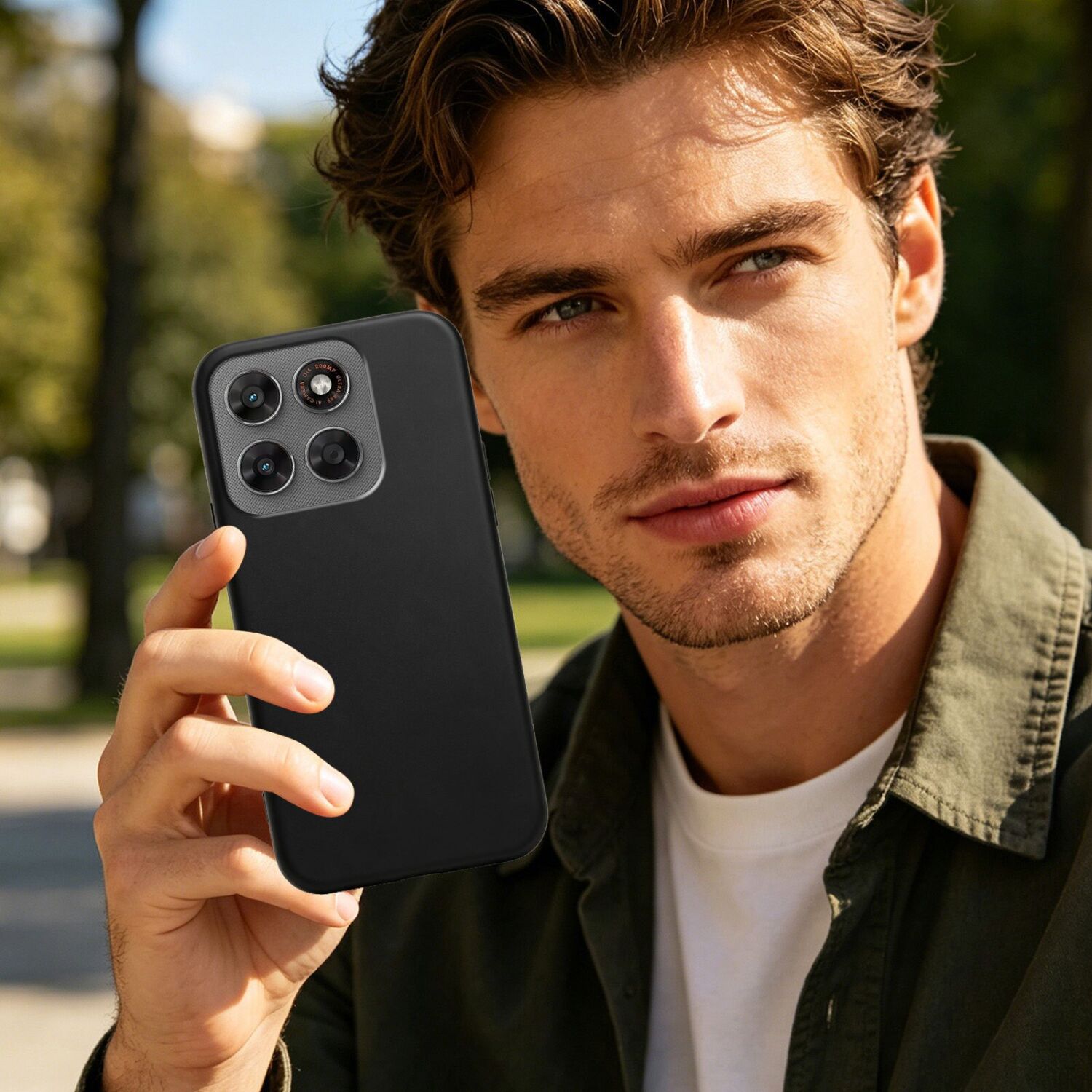 Силіконовий (TPU) чохол Deexe Matte Case для Motorola Moto G77 / Moto G67 - Black. Фото 6 Силіконовий (TPU) чохол Deexe Matte Case для Motorola Moto G77 / Moto G67 - Black (406842B). Фото 6 з 8