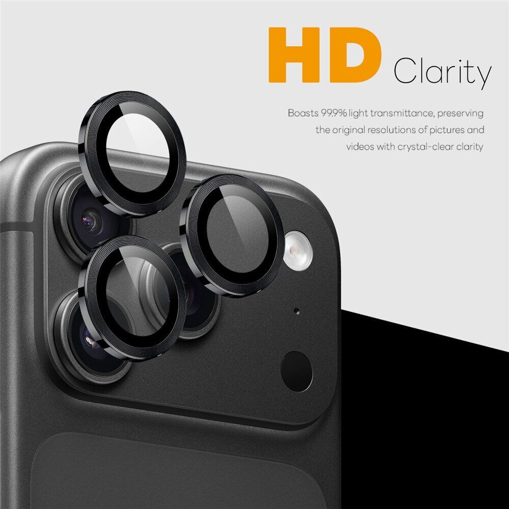 Скло на камеру (3шт) NORTHJO Camera Lens Glass для iPhone 18 Pro / 18 Pro Max - Black. Фото 2 Скло на камеру (3шт) NORTHJO Camera Lens Glass для iPhone 18 Pro / 18 Pro Max - Black (423672B). Фото 2 з 5
