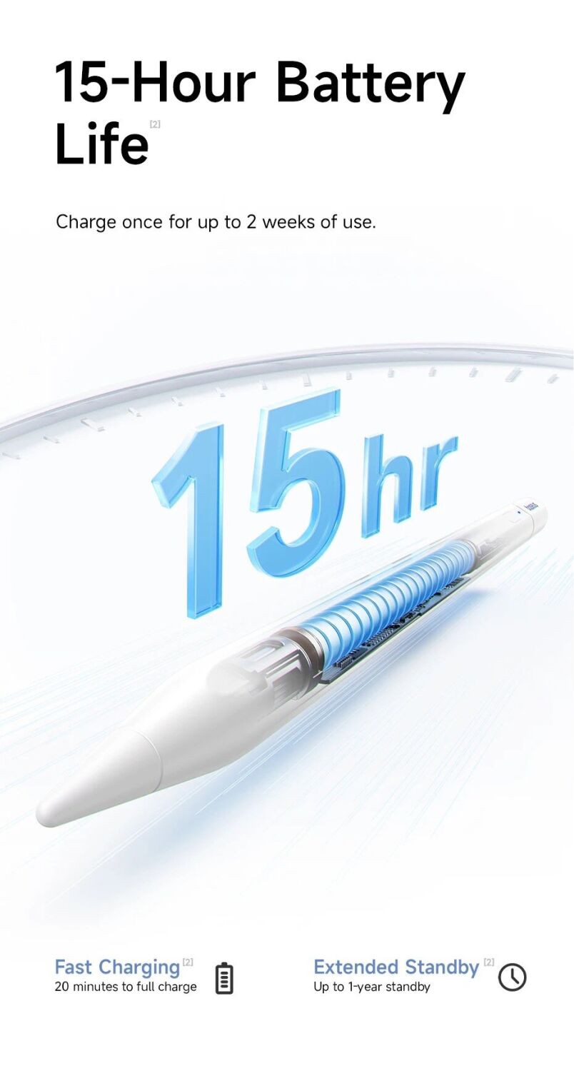 Стилус Baseus PS3 Air Smooth Writing (B00012) - Moon White. Фото 16 Стилус Baseus PS3 Air Smooth Writing (B00012) - Moon White (950187W). Фото 16 из 30
