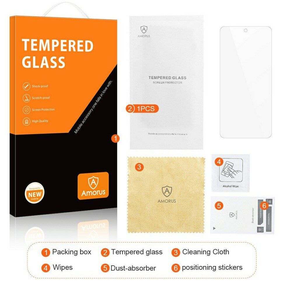 Захисне скло AMORUS Ultra Clear для Nothing Phone (3a) Lite. Фото 8 Захисне скло AMORUS Ultra Clear для Nothing Phone (3a) Lite (405411). Фото 8 з 9