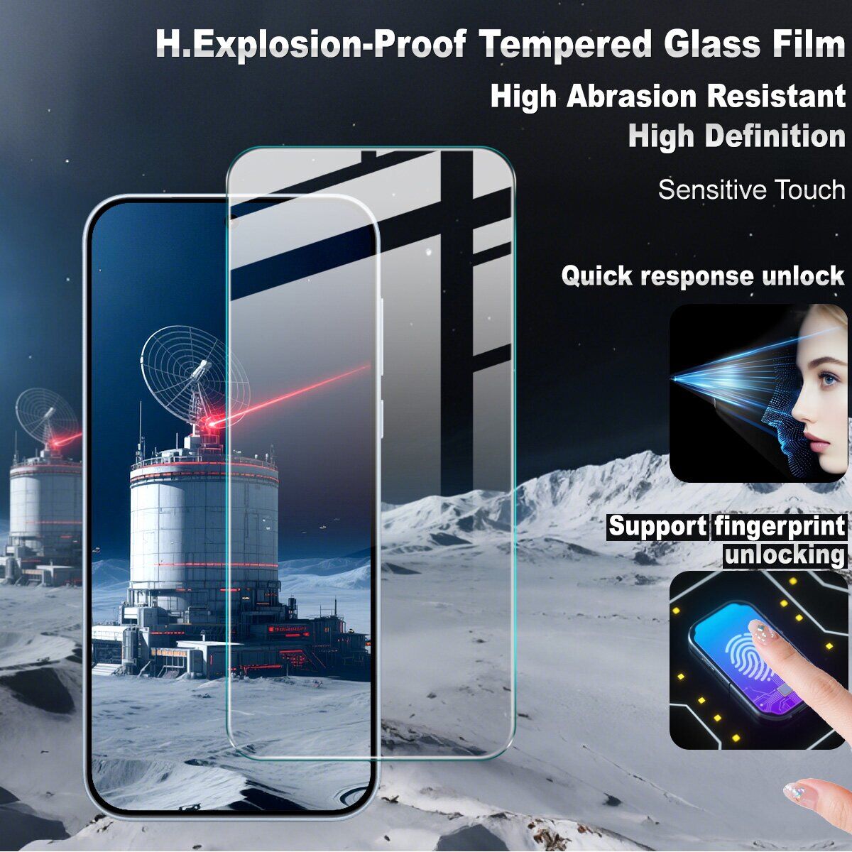 Защитное стекло IMAK H Screen Guard для OnePlus Nord 6. Фото 4 Защитное стекло IMAK H Screen Guard для OnePlus Nord 6 (411912). Фото 4 из 10