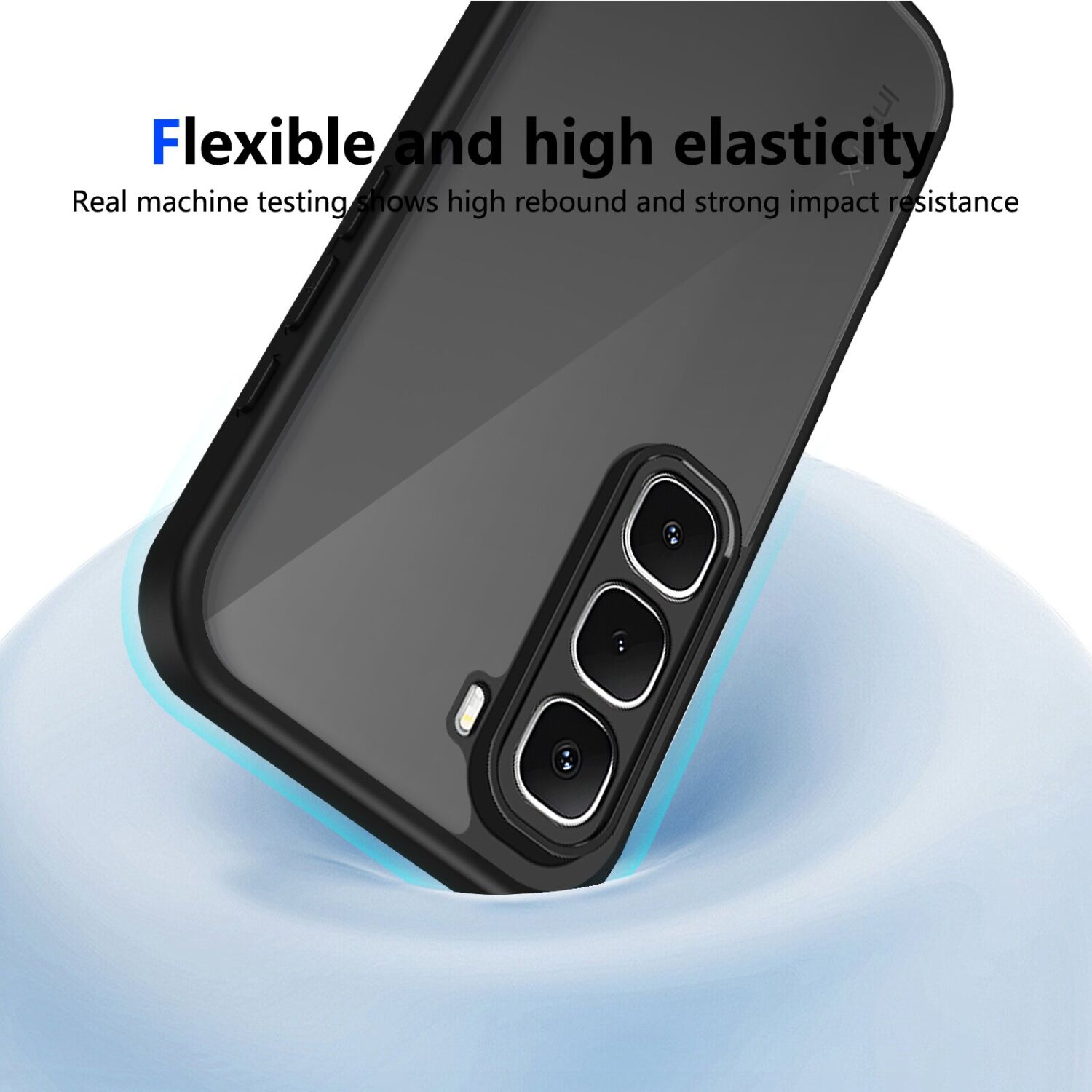 Защитный чехол Deexe Matte Skin для Infinix Hot 70 - Transparent Black. Фото 5 Защитный чехол Deexe Matte Skin для Infinix Hot 70 - Transparent Black (422004TB). Фото 5 из 8