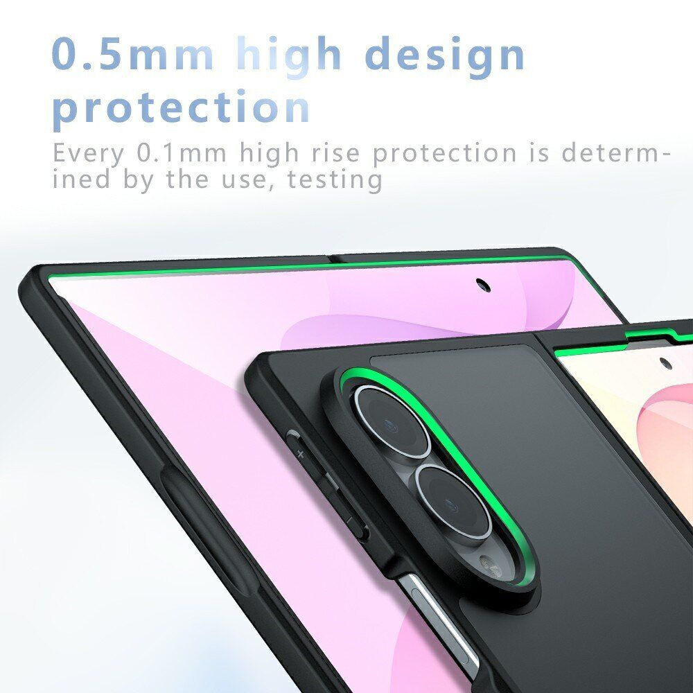 Защитный чехол Deexe Matte Skin (FF) для Samsung Galaxy Fold 8 - Transparent Black. Фото 8 Защитный чехол Deexe Matte Skin (FF) для Samsung Galaxy Fold 8 - Transparent Black (424534TB). Фото 8 из 14