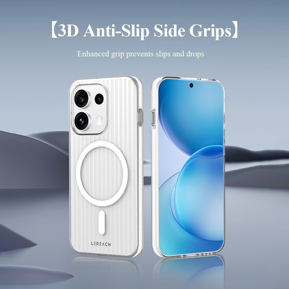 Защитный чехол LEREACH TOC Magnetic для OPPO Reno 16 / 16 Pro - White. Фото 7 Защитный чехол LEREACH TOC Magnetic для OPPO Reno 16 / 16 Pro - White (413218W). Фото 7 из 11