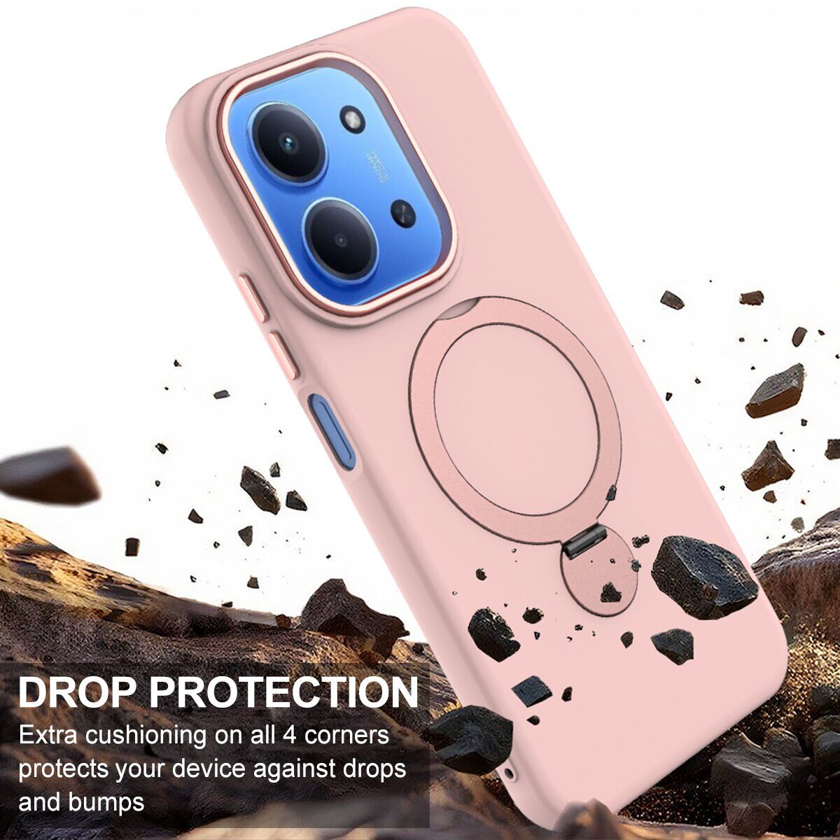 Защитный чехол Reframe Draco Casе для Xiaomi Redmi 15C / Poco C85 - Black. Фото 4 Защитный чехол Reframe Draco Casе для Xiaomi Redmi 15C / Poco C85 - Black (386168B). Фото 4 из 7