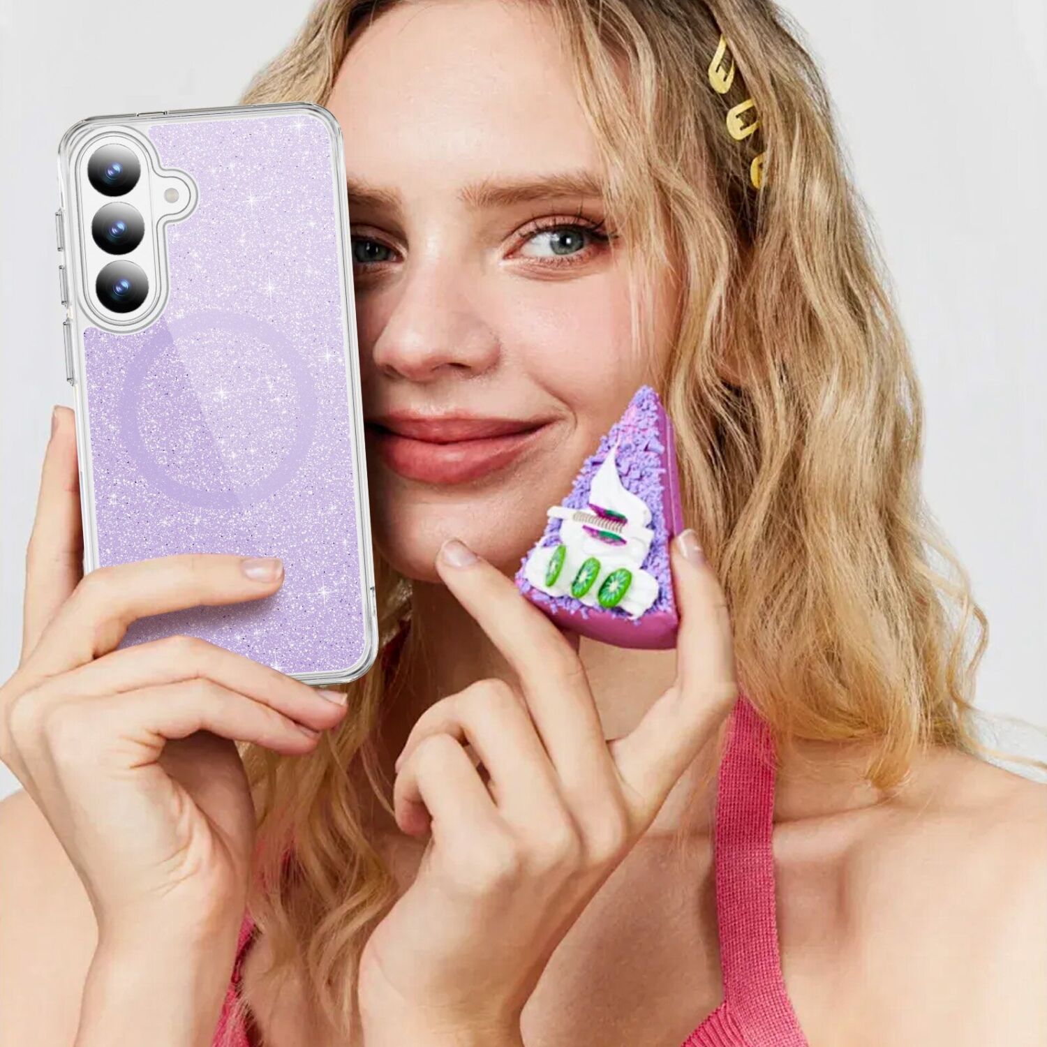 Защитный чехол Reframe Glitter Magnetic Case для Samsung Galaxy S26 (S942) - White. Фото 8 Защитный чехол Reframe Glitter Magnetic Case для Samsung Galaxy S26 (S942) - White (404278W). Фото 8 из 9