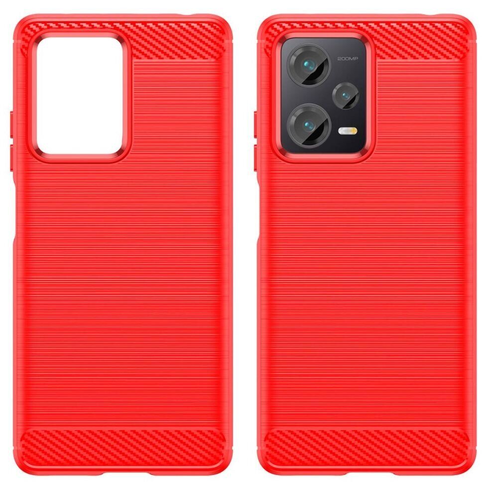 【ᐉ Защитный чехол UniCase Carbon для Xiaomi Redmi Note 12 Pro+ - Red ...