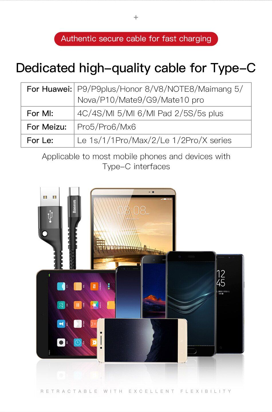 Дата-кабель BASEUS 2A Fish-eye Spring Charge Data - Black. Фото 8 Дата-кабель BASEUS 2A Fish-eye Spring Charge Data - Black (895211B). Фото 8 з 17