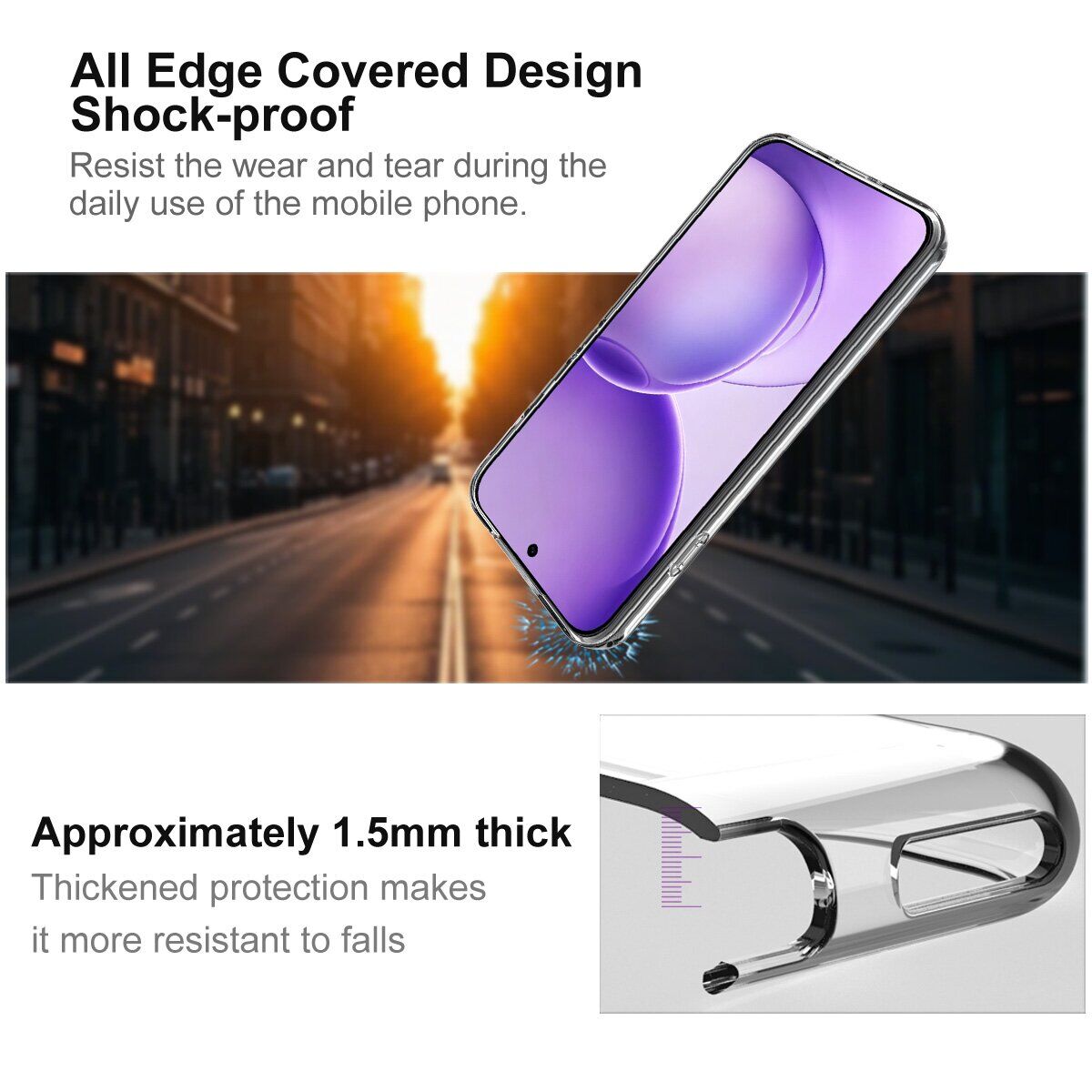 Силіконовий чохол IMAK UX-10 Series для OPPO Reno 16 F/FS - Transparent. Фото 6 Силіконовий чохол IMAK UX-10 Series для OPPO Reno 16 F/FS - Transparent (413410T). Фото 6 з 9