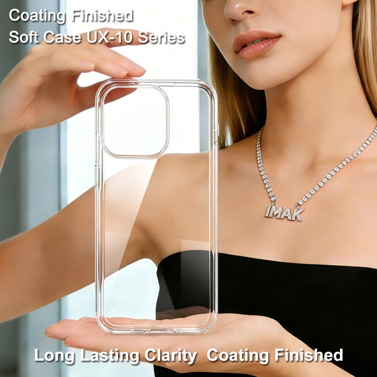 Силіконовий чохол IMAK UX-10 Series для OPPO Reno 16 F/FS - Transparent. Фото 3 Силіконовий чохол IMAK UX-10 Series для OPPO Reno 16 F/FS - Transparent (413410T). Фото 3 з 9