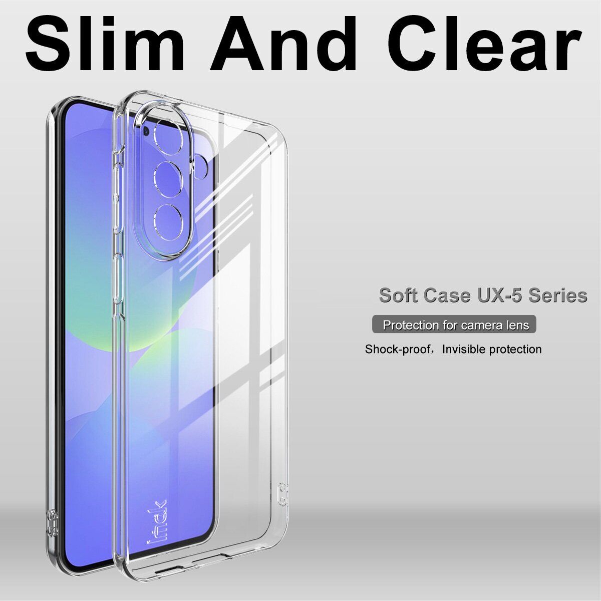 Силиконовый (TPU) чехол IMAK UX-5 Series для Samsung Galaxy A57 (A576) - Transparent. Фото 3 Силиконовый (TPU) чехол IMAK UX-5 Series для Samsung Galaxy A57 (A576) - Transparent (406123T). Фото 3 из 7