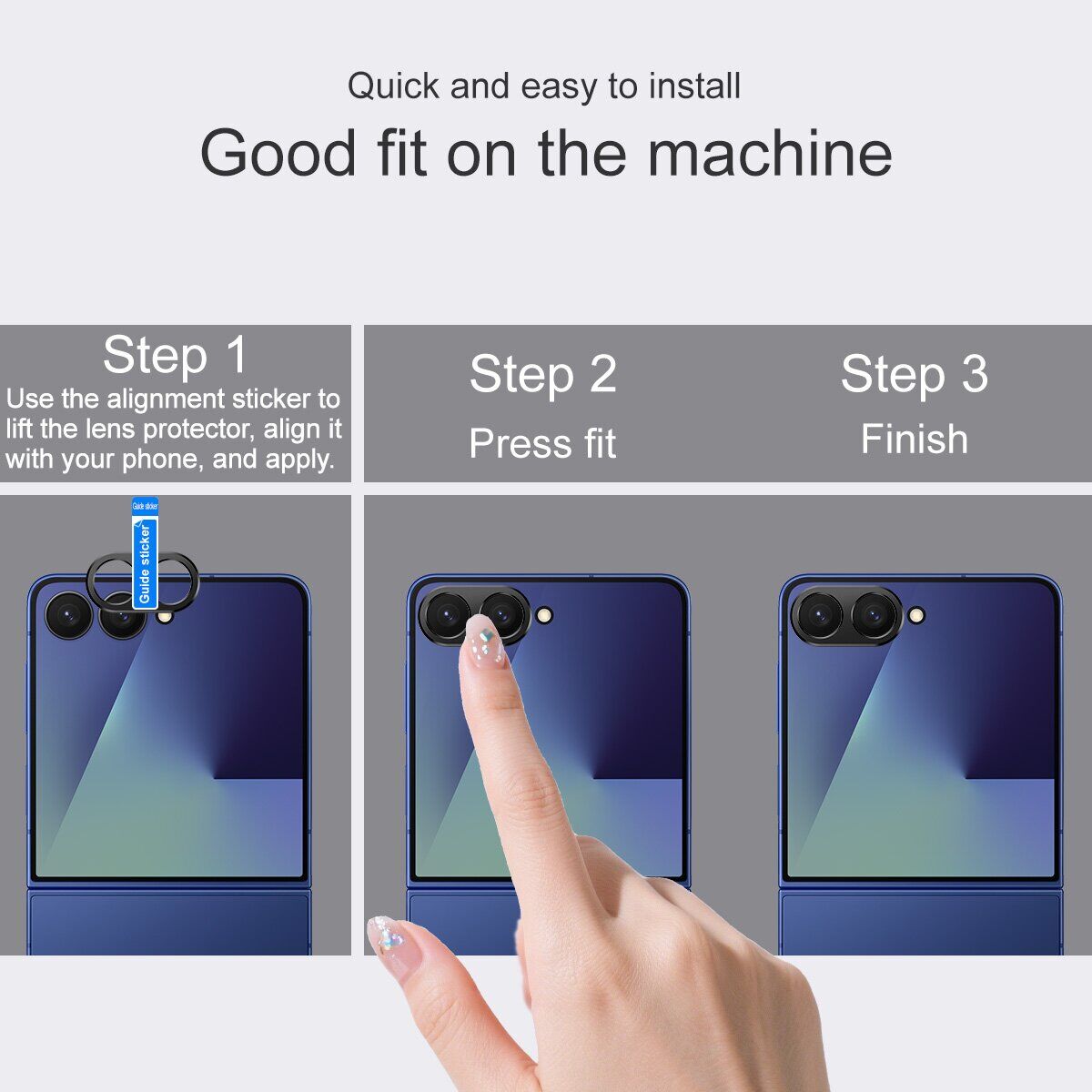 Защитная рамка IMAK Camera Styling для Samsung Galaxy Flip 7 / Flip 8 - Black. Фото 7 Защитная рамка IMAK Camera Styling для Samsung Galaxy Flip 7 / Flip 8 - Black (383981B). Фото 7 из 8