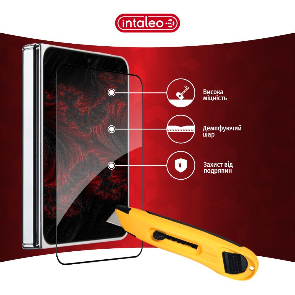 Захисне скло на зовнішній дисплей Intaleo Full Glue OD для iPhone Duo - Black. Фото 6 Захисне скло на зовнішній дисплей Intaleo Full Glue OD для iPhone Duo - Black (435056B). Фото 6 з 9