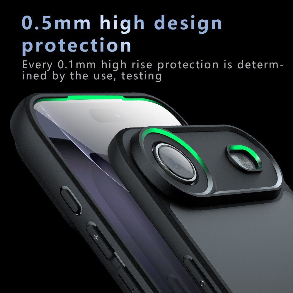Захисний чохол Deexe Matte Skin для iPhone 18 Pro - Transparent / Black. Фото 8 Захисний чохол Deexe Matte Skin для iPhone 18 Pro - Transparent / Black (423615H). Фото 8 з 12
