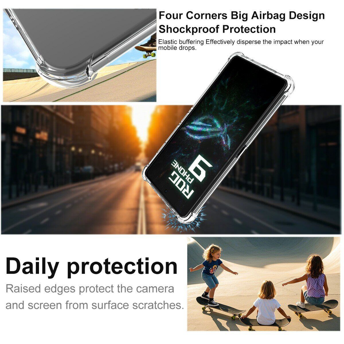 Захисний чохол IMAK Space Shield MagSafe для ASUS ROG Phone 9 FE / 9 Pro / 9 - Transparent. Фото 6 Захисний чохол IMAK Space Shield MagSafe для ASUS ROG Phone 9 FE / 9 Pro / 9 - Transparent (372809T). Фото 6 з 10