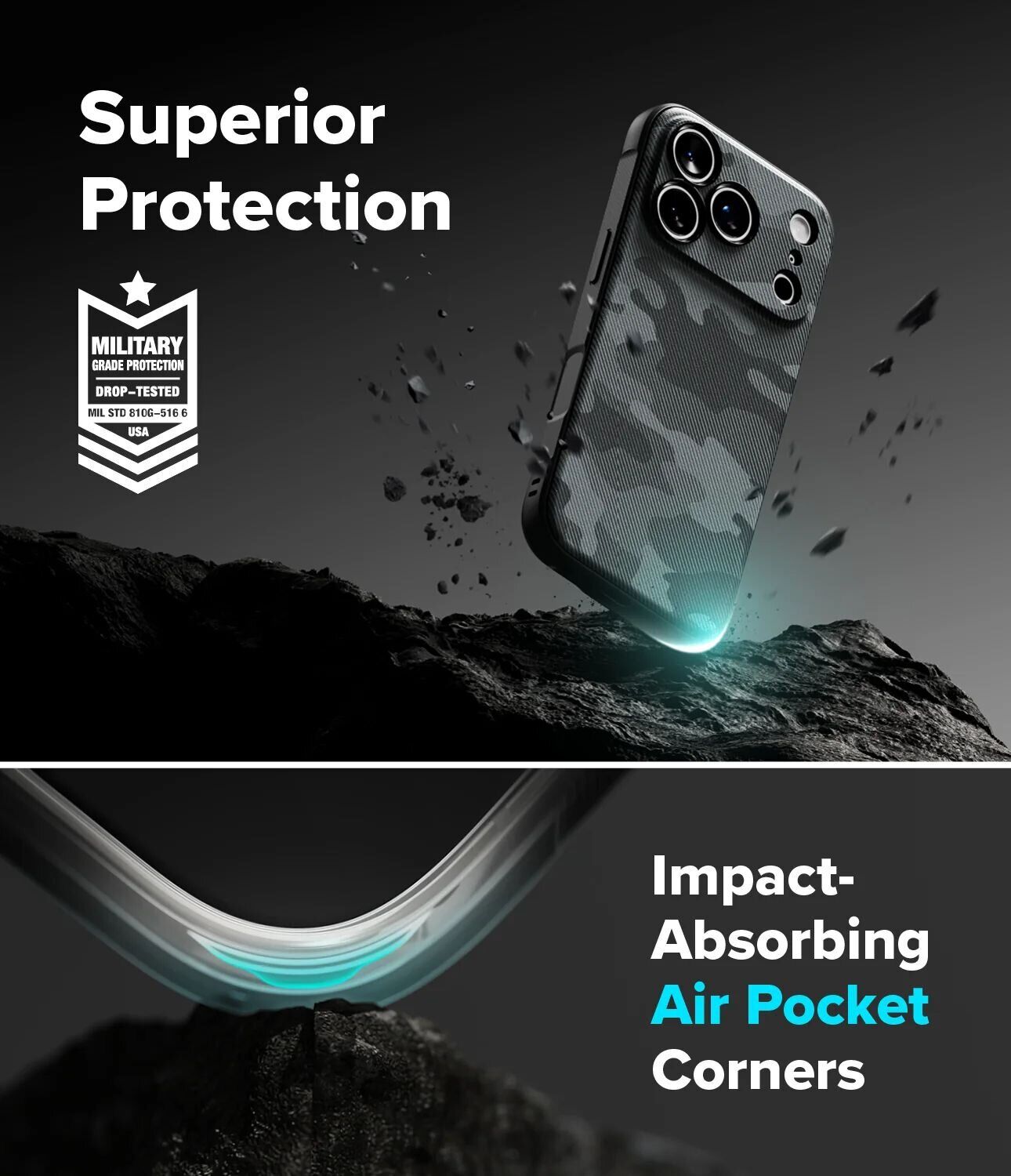 Защитный чехол Ringke Onyx для iPhone 18 Pro (8800380462908) - Dark Green. Фото 7 Защитный чехол Ringke Onyx для iPhone 18 Pro (8800380462908) - Dark Green (423772DG). Фото 7 из 15