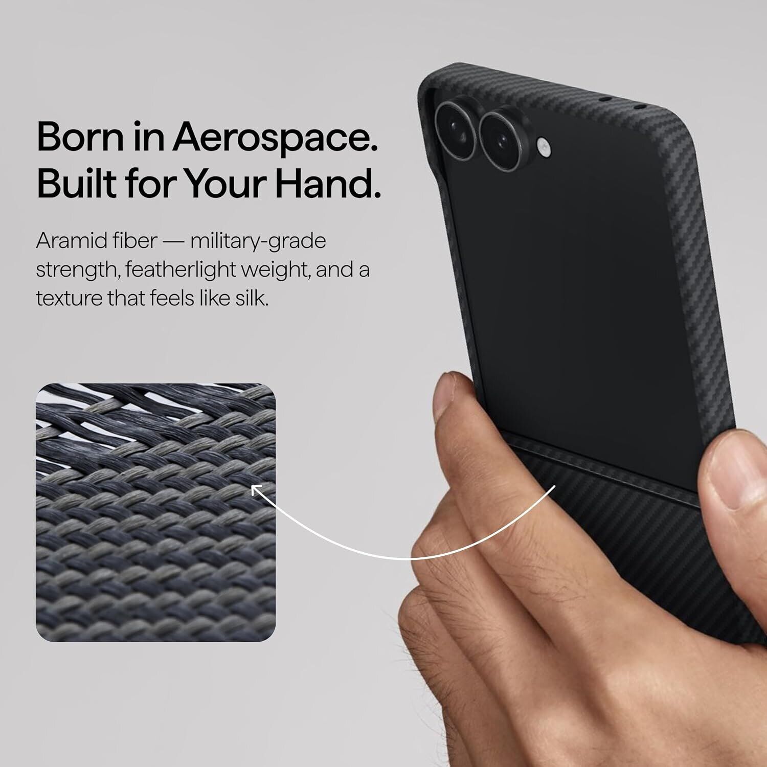 Ультратонкий чехол Pitaka Edge Ultra-Slim Case (FF) для Samsung Galaxy Flip 8 (FBFLIP8) - Black. Фото 12 Ультратонкий чехол Pitaka Edge Ultra-Slim Case (FF) для Samsung Galaxy Flip 8 (FBFLIP8) - Black (423567B). Фото 12 из 16
