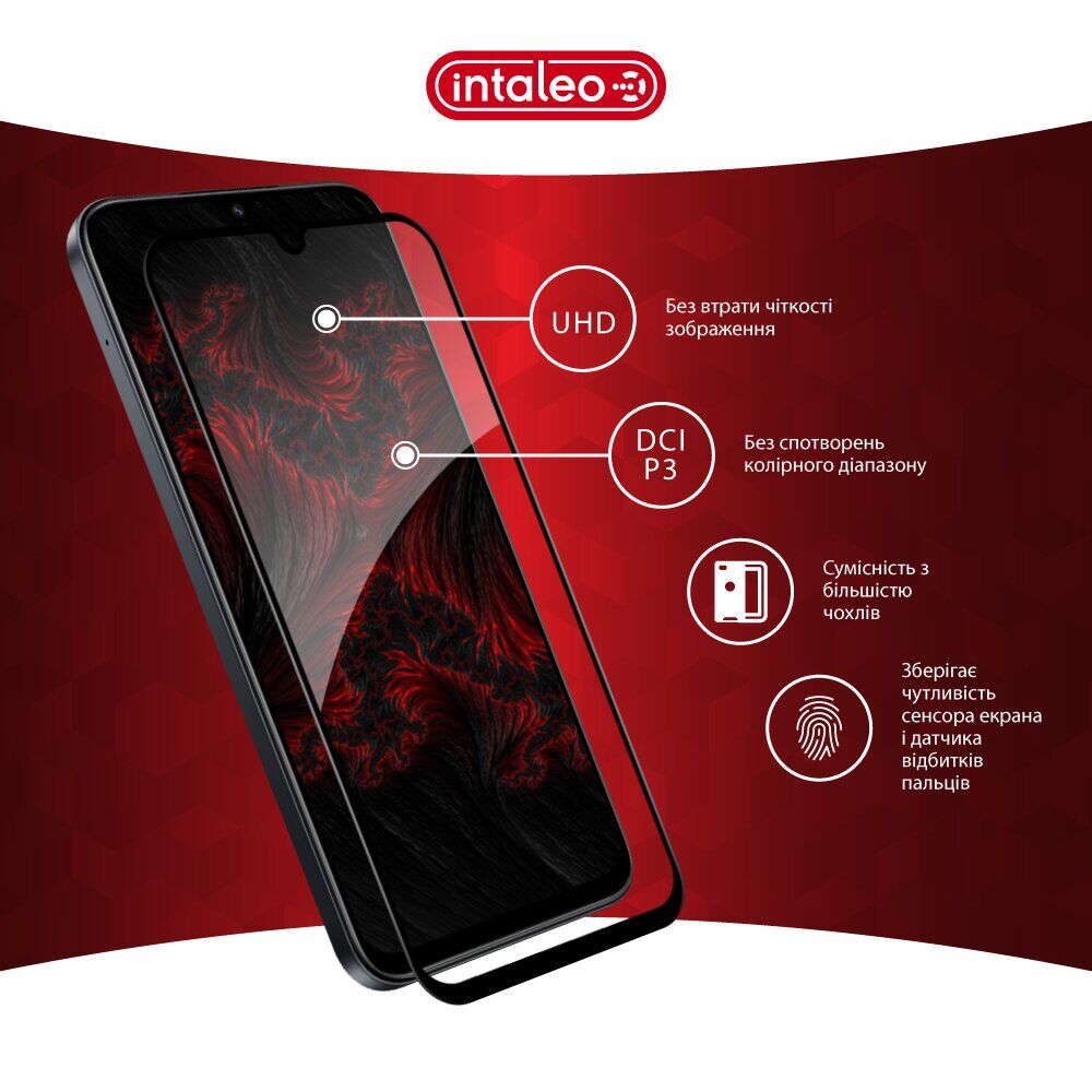 Защитное стекло Intaleo Full Glue для Xiaomi Redmi 15C / Poco C85 - Black. Фото 5 Защитное стекло Intaleo Full Glue для Xiaomi Redmi 15C / Poco C85 - Black (386163B). Фото 5 из 9