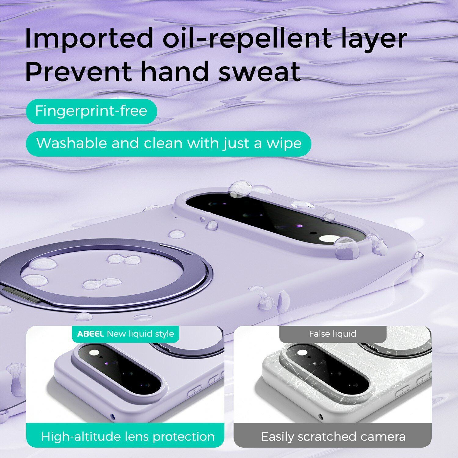 Защитный чехол ABEEL Lyra Skin Kickstand with MagSafe для Google Pixel 11 Pro XL - Purple. Фото 5 Защитный чехол ABEEL Lyra Skin Kickstand with MagSafe для Google Pixel 11 Pro XL - Purple (426039V). Фото 5 из 7