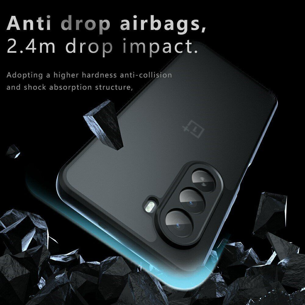 Защитный чехол Deexe Matte Skin для OnePlus Nord CE6 Lite - Transparent Black. Фото 5 Защитный чехол Deexe Matte Skin для OnePlus Nord CE6 Lite - Transparent Black (391506TB). Фото 5 из 13