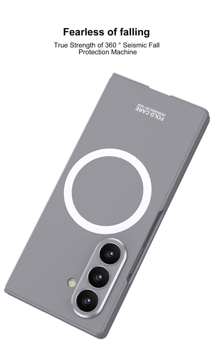 Захисний чохол GKK Super Slim MagSafe для Samsung Galaxy Fold 8 Ultra - Silver. Фото 9 Захисний чохол GKK Super Slim MagSafe для Samsung Galaxy Fold 8 Ultra - Silver (424030S). Фото 9 з 13