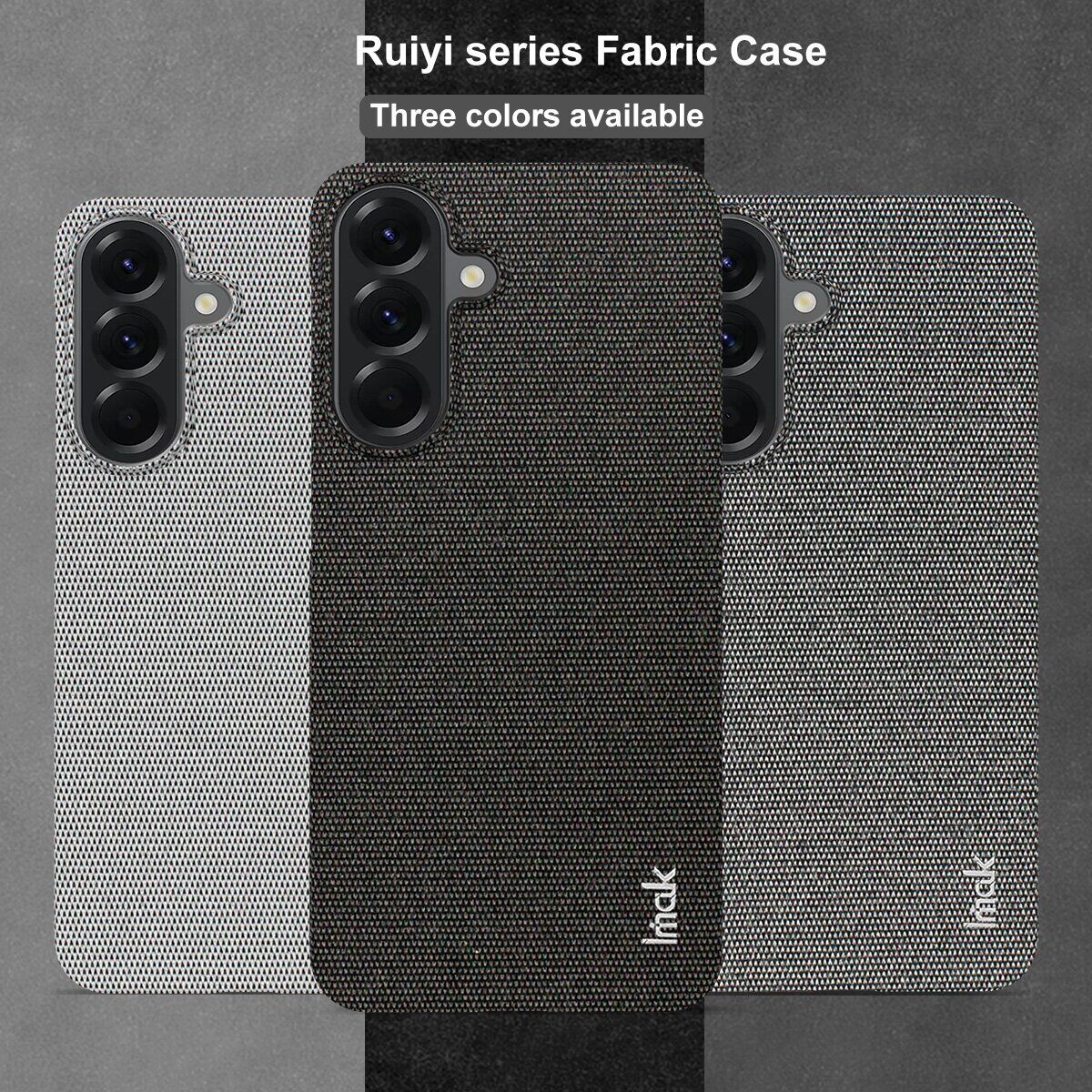 Захисний чохол IMAK Fabric Case для Samsung Galaxy A37 (A376) - Black. Фото 3 Захисний чохол IMAK Fabric Case для Samsung Galaxy A37 (A376) - Black (406025B). Фото 3 з 8