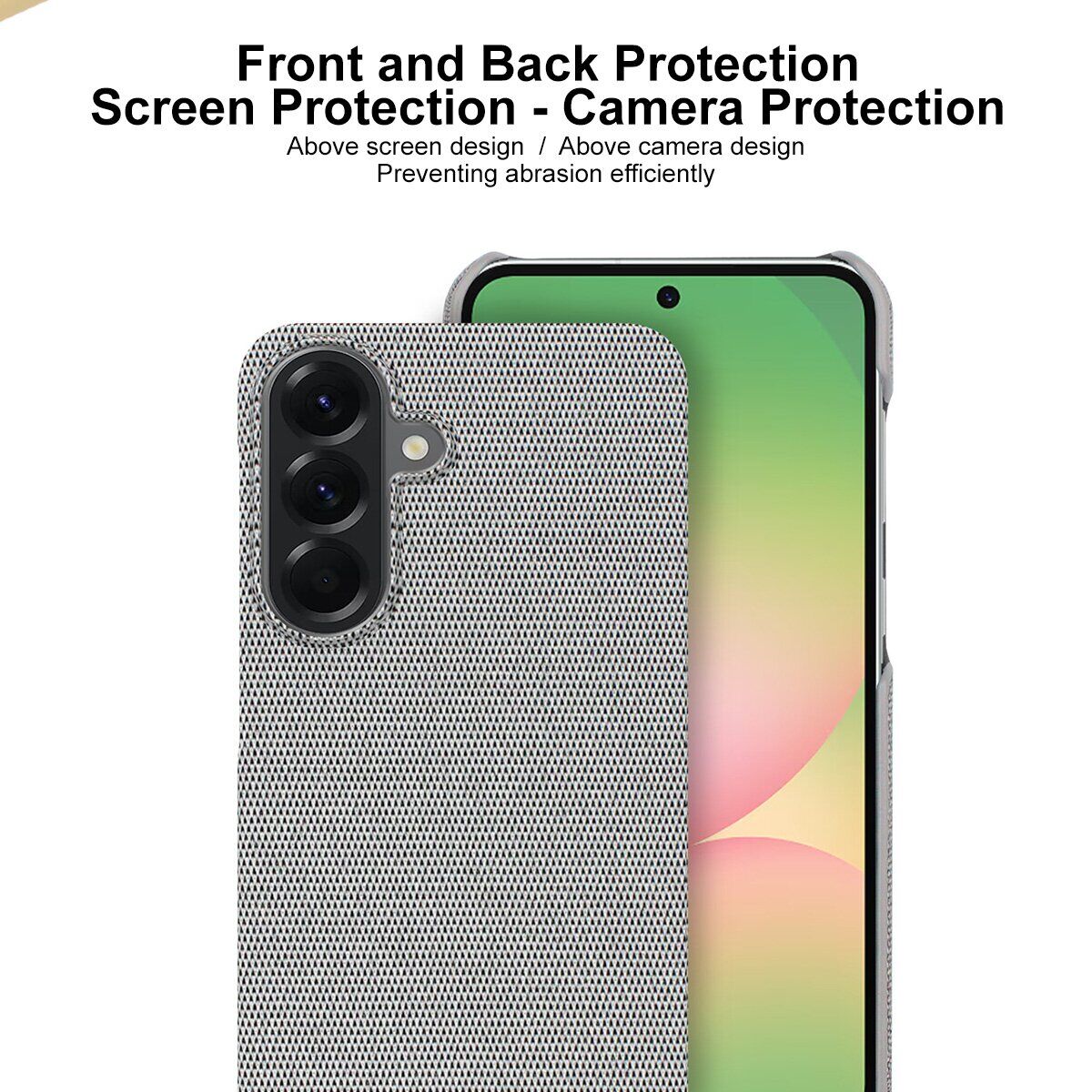 Захисний чохол IMAK Fabric Case для Samsung Galaxy A37 (A376) - Black. Фото 6 Захисний чохол IMAK Fabric Case для Samsung Galaxy A37 (A376) - Black (406025B). Фото 6 з 8