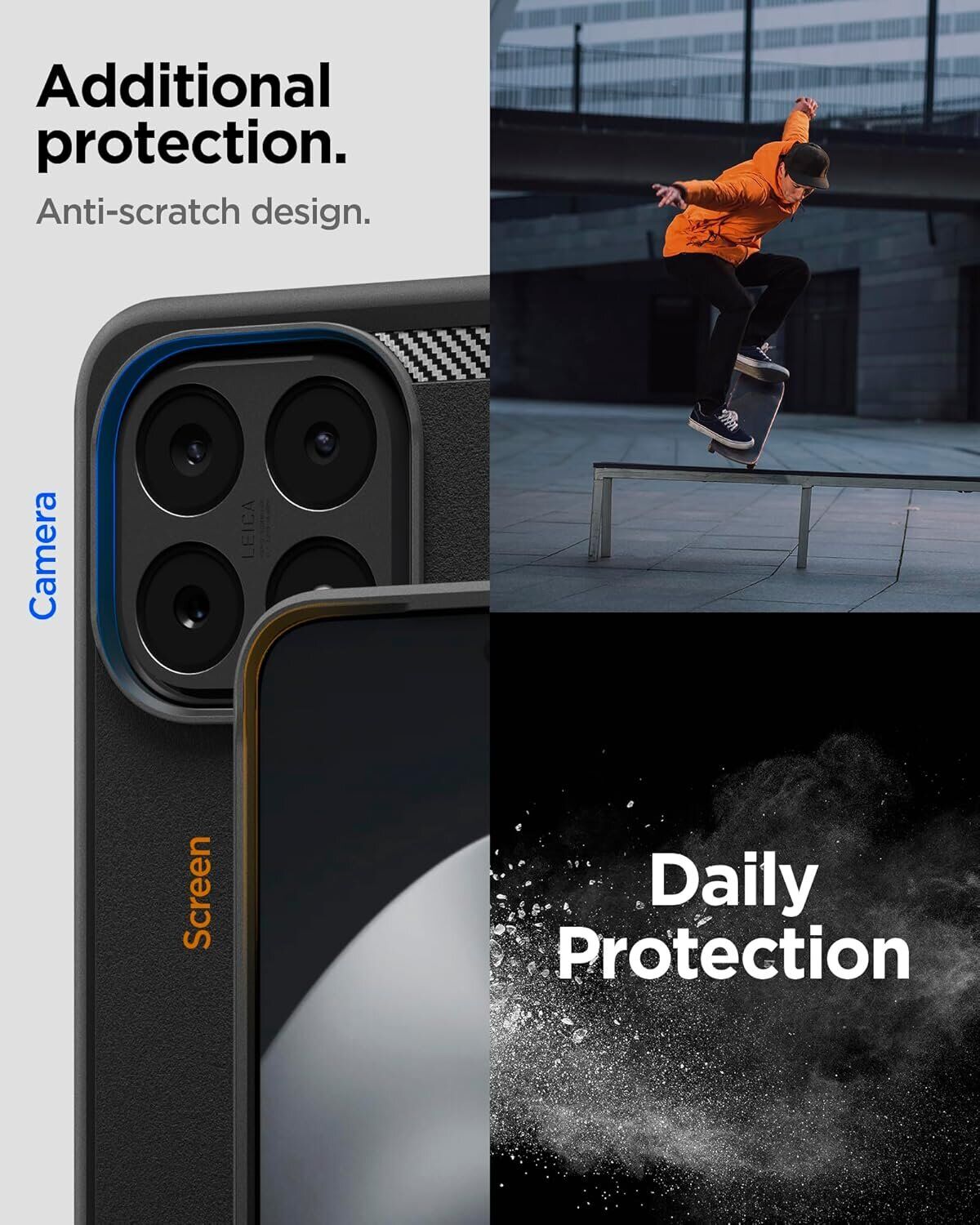 Захисний чохол Spigen Rugged Armor для Xiaomi 15T (ACS10459) - Matte Black. Фото 12 Захисний чохол Spigen Rugged Armor для Xiaomi 15T (ACS10459) - Matte Black (391078B). Фото 12 з 16