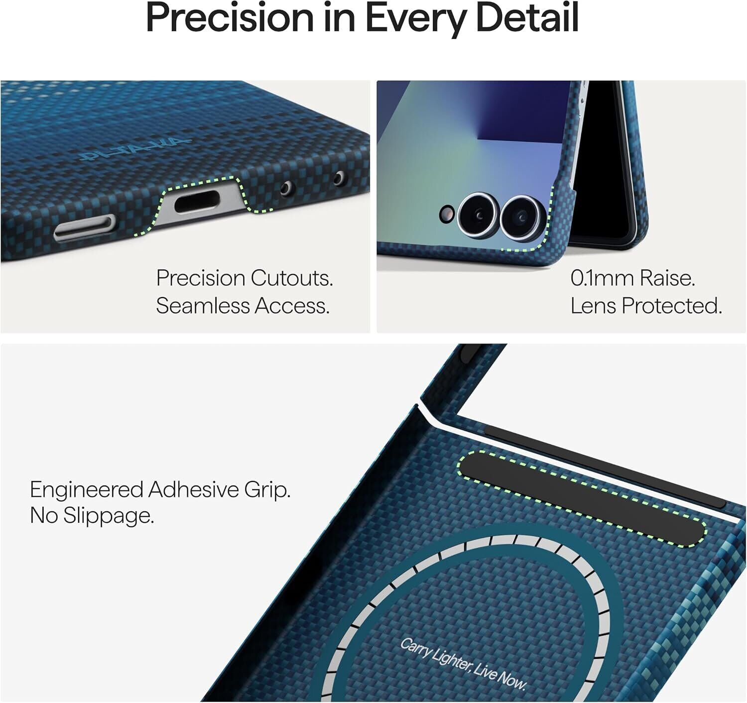 Ультратонкий чехол Pitaka Edge Case (FF) для Samsung Galaxy Flip 8 (FMFLIP8) - Moonrise. Фото 13 Ультратонкий чехол Pitaka Edge Case (FF) для Samsung Galaxy Flip 8 (FMFLIP8) - Moonrise (423566L). Фото 13 из 16